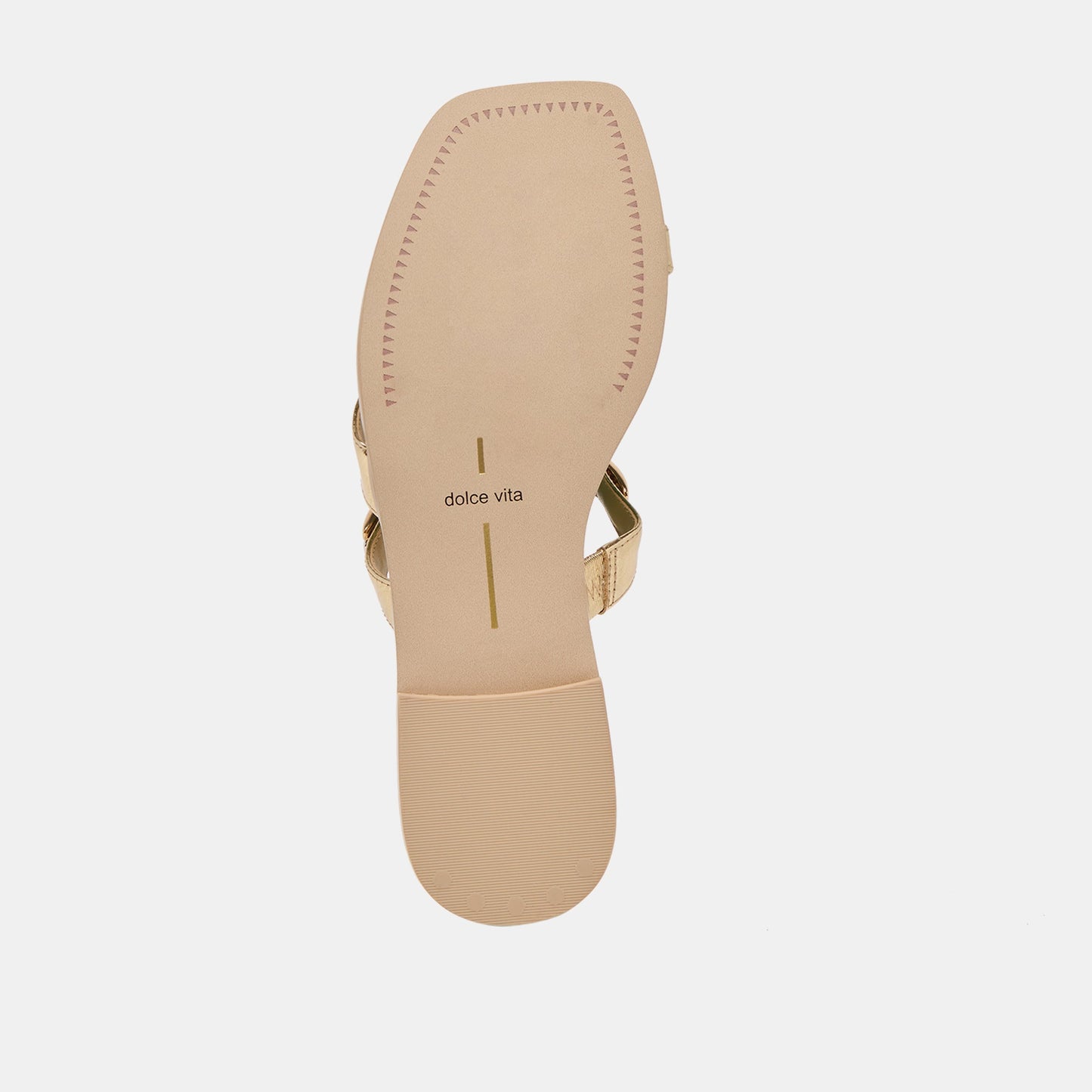 Tarina Gold Leather Sandals