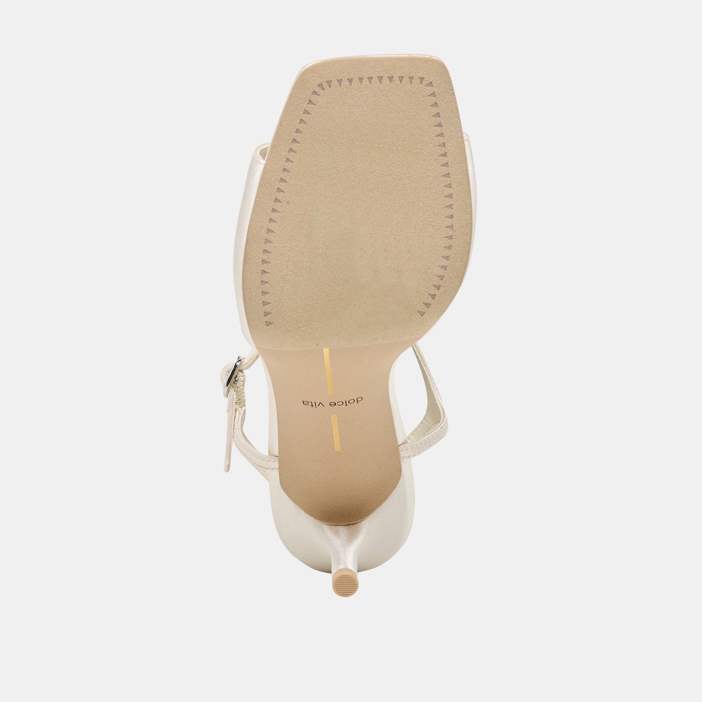 Hilery Off White Satin Heels