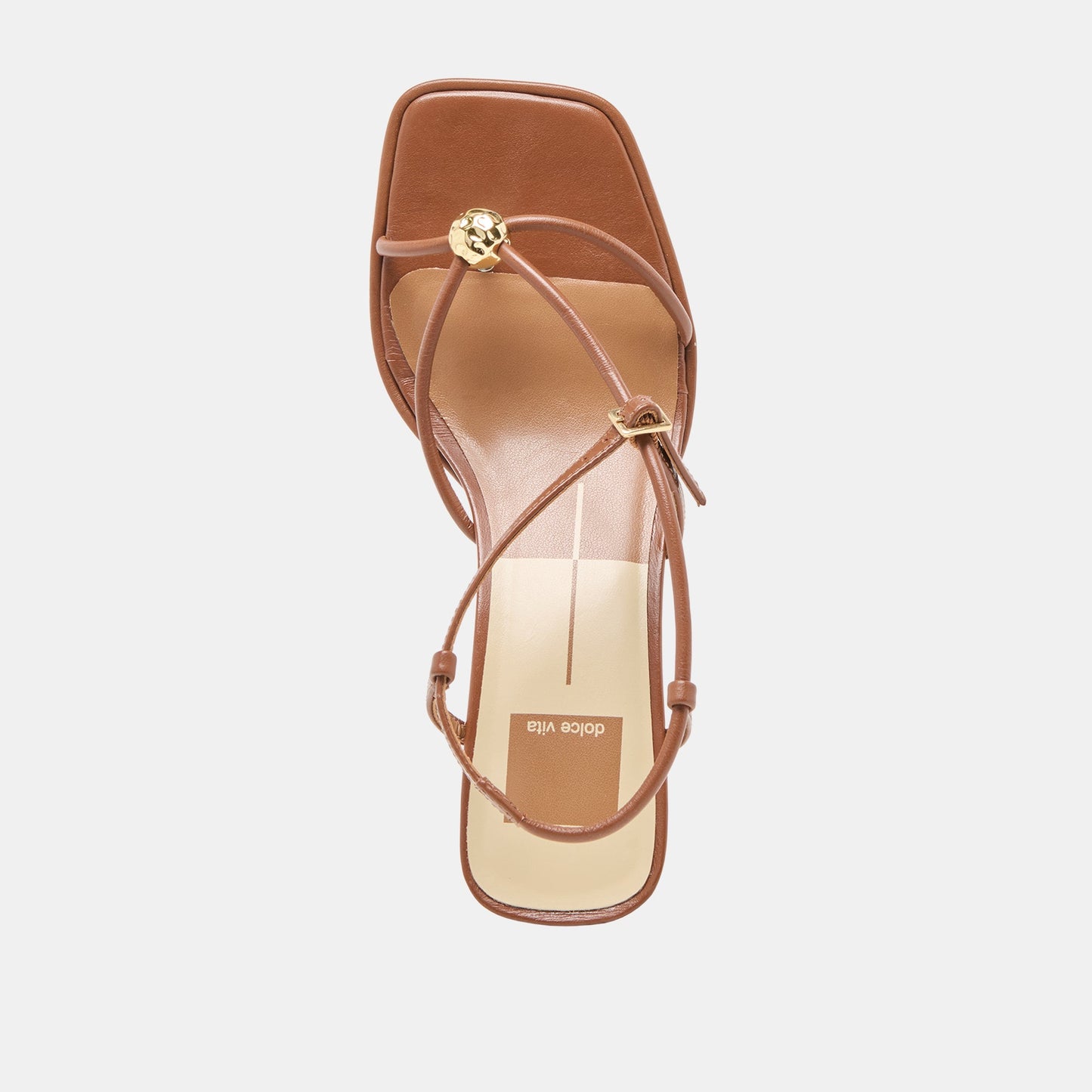 Mylee Cognac Leather Heels