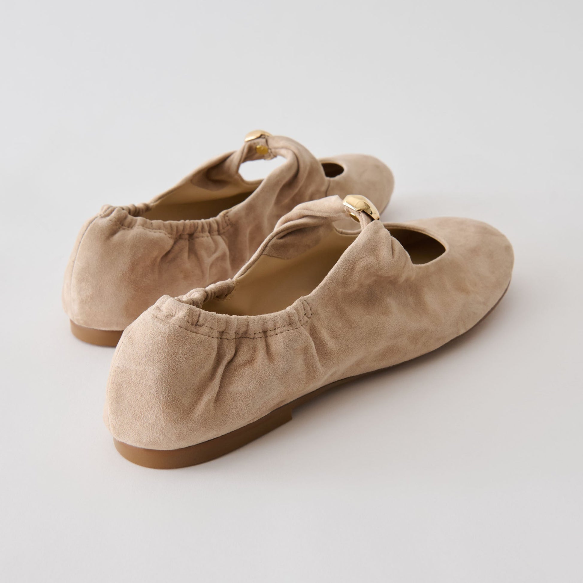 Cornel Camel Suede Flats