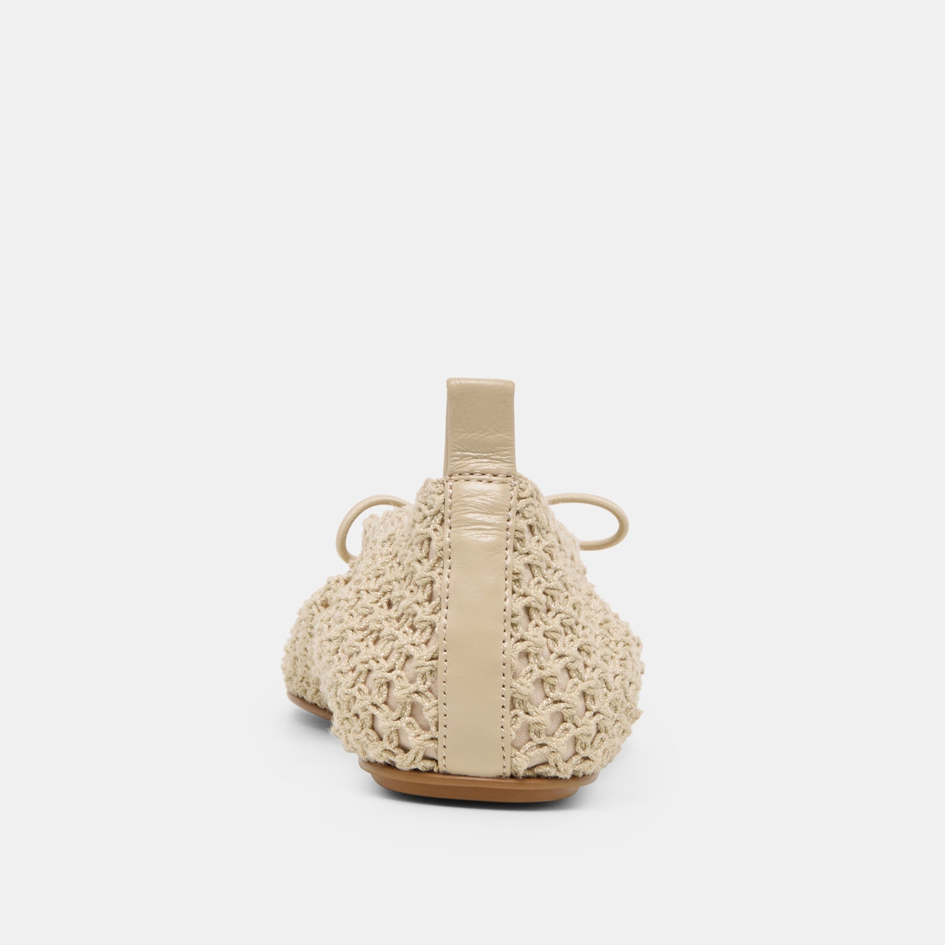Kaylyn Oatmeal Crochet Flats