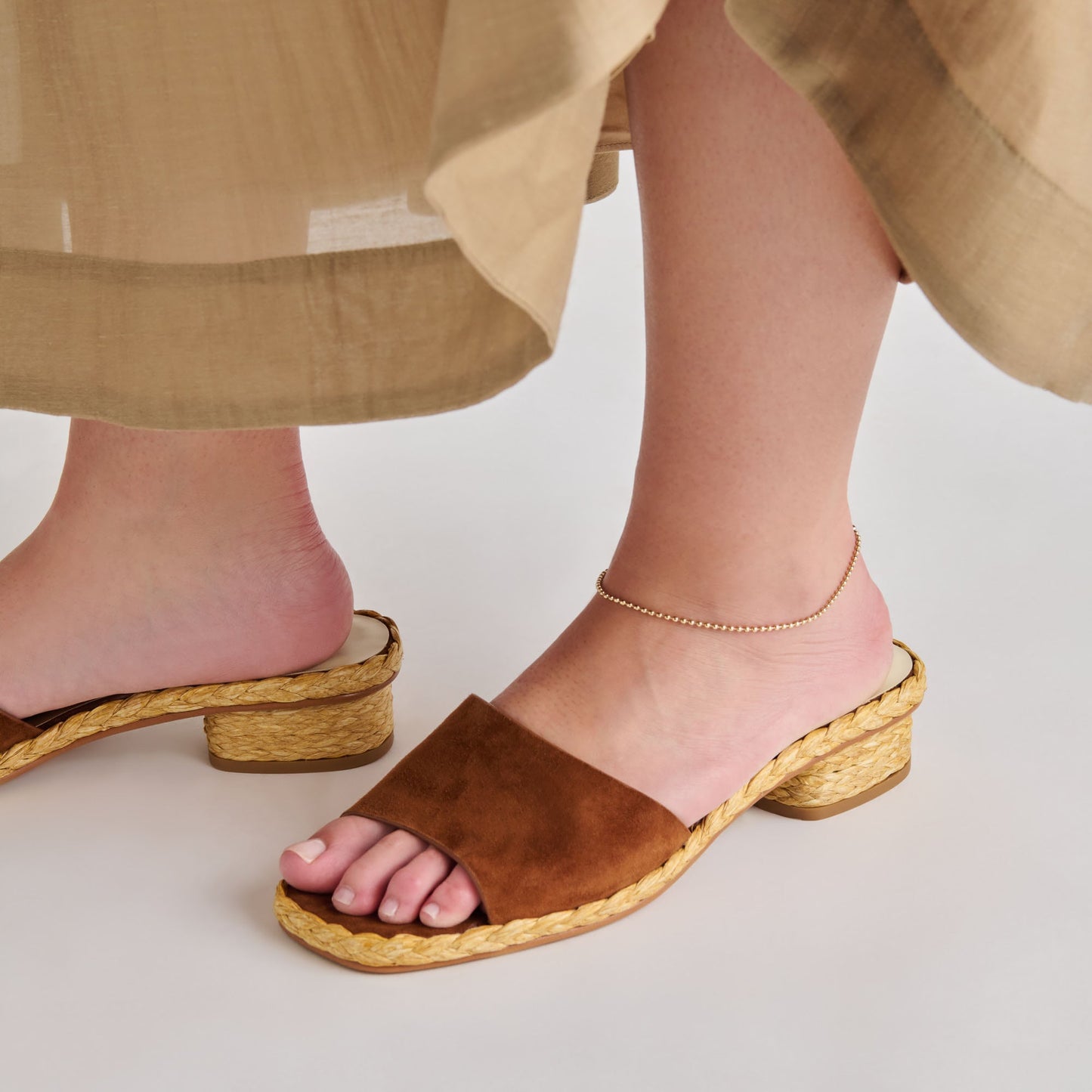 Dixi Brown Suede Sandals