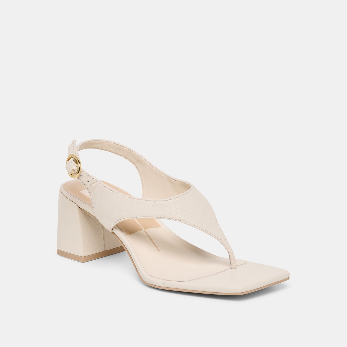 Yves Ivory Leather Heels