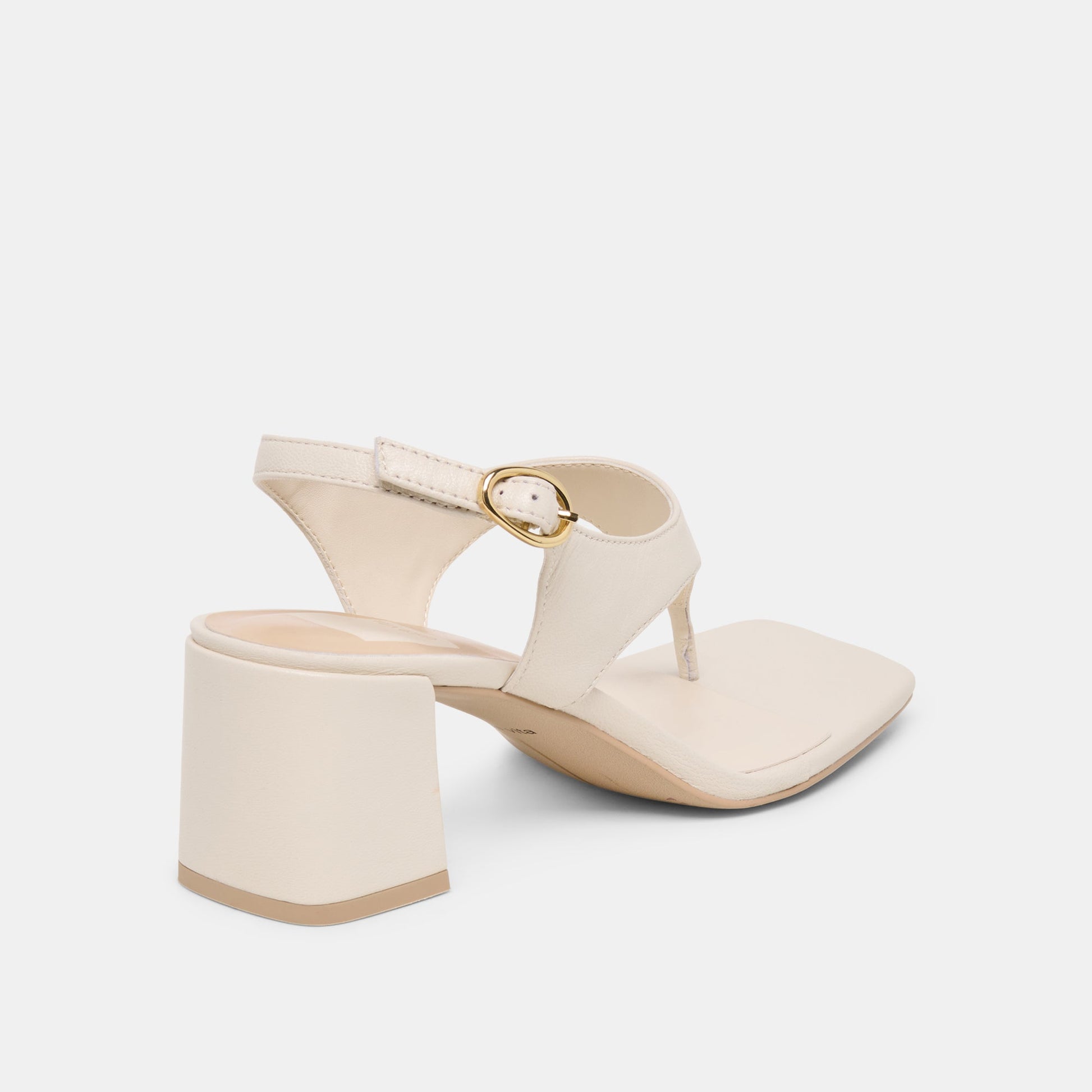 Yves Ivory Leather Heels