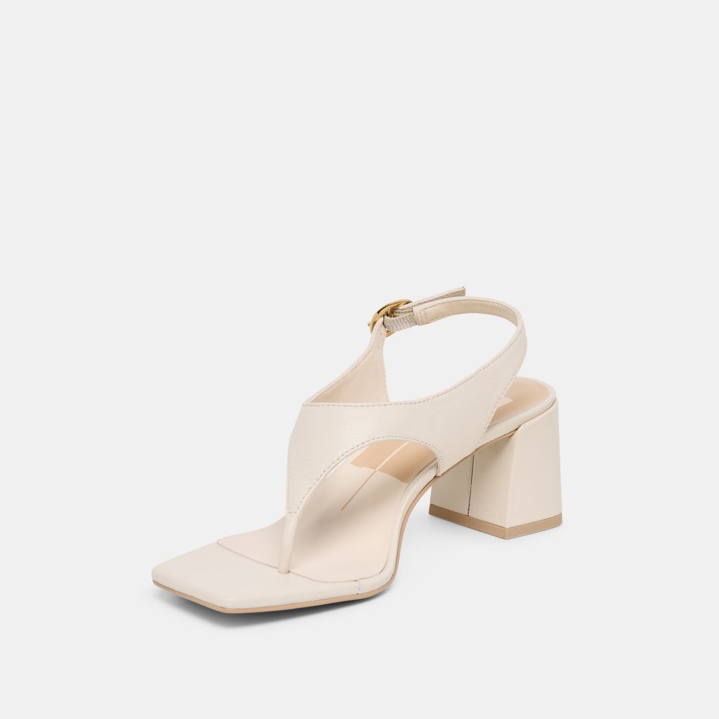Yves Ivory Leather Heels