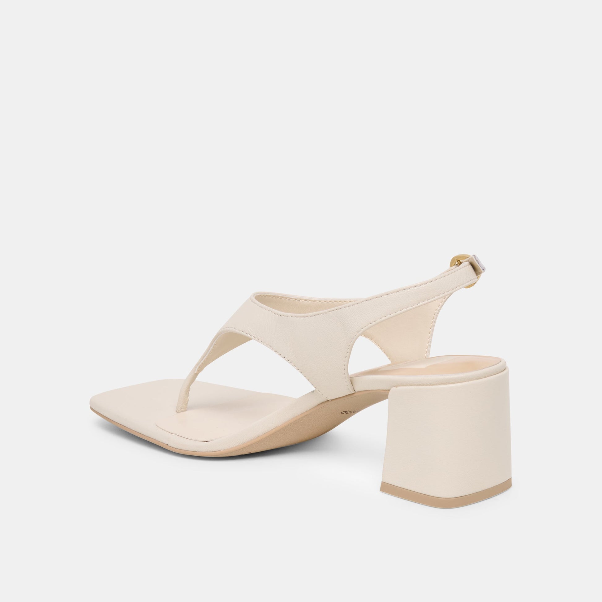 Yves Ivory Leather Heels