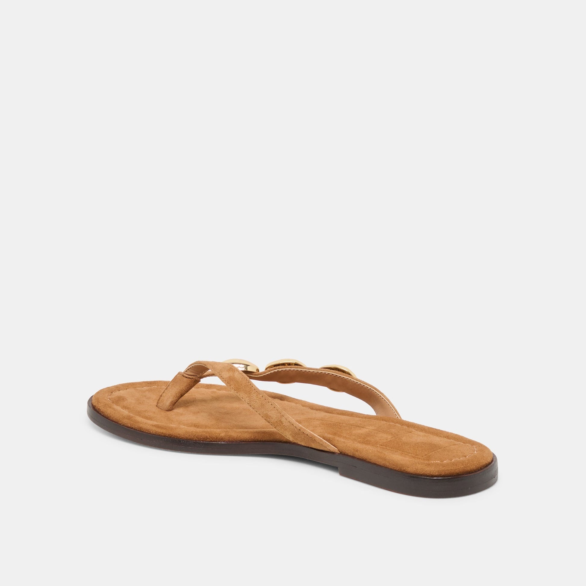 Juny Teak Suede Sandals