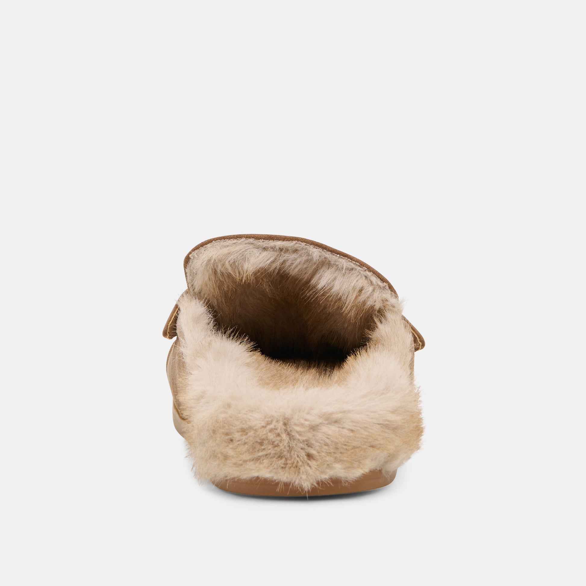 Jodero Plush Mushroom Suede Flats