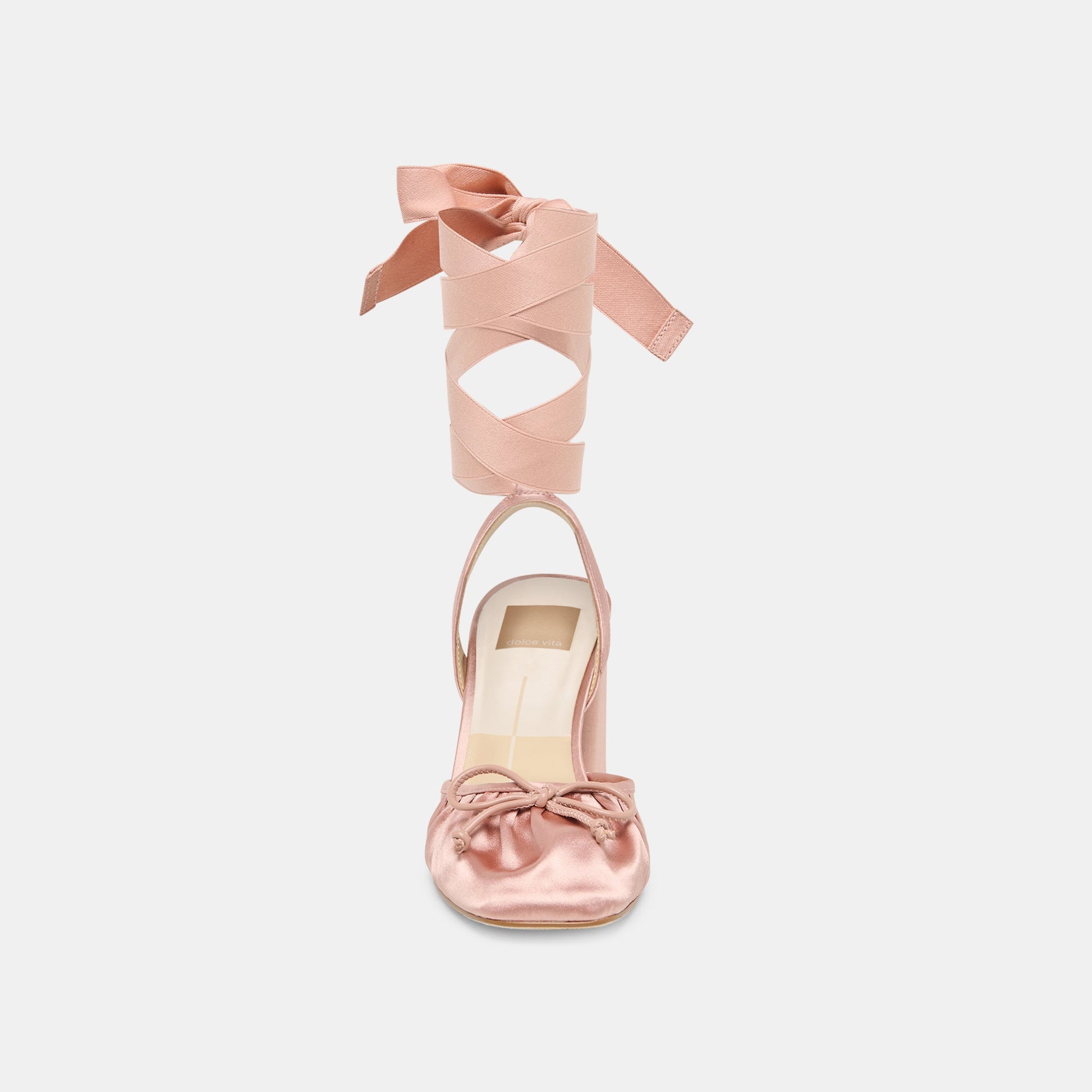 Tisha Lt Blush Satin Heels