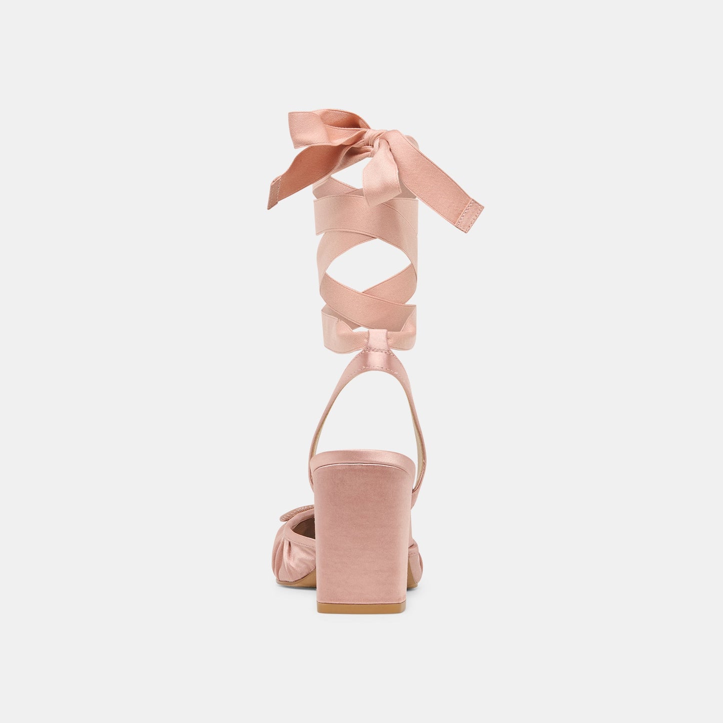 Tisha Lt Blush Satin Heels