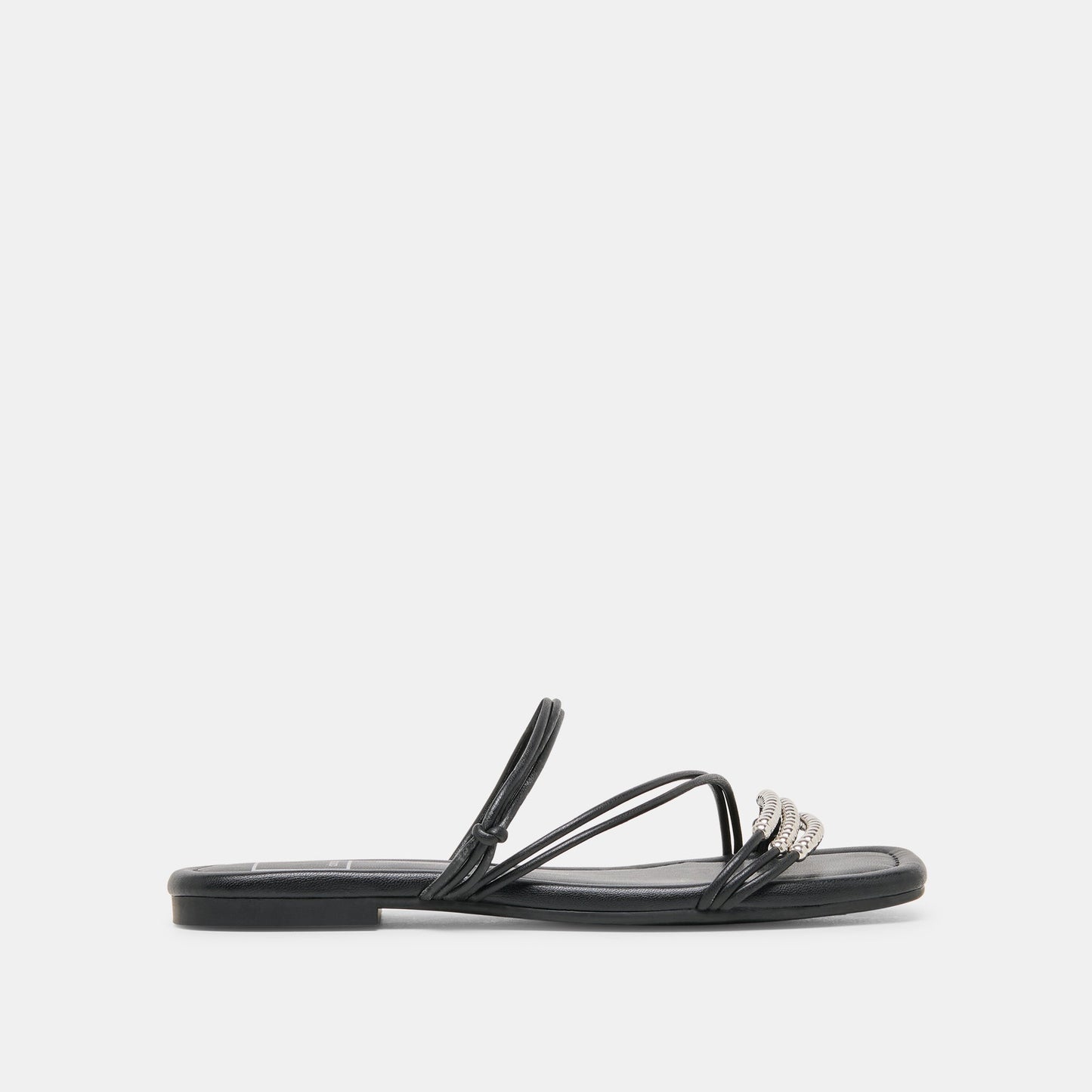 LYNDEE BEAD Black Stella Strappy Open-Toe Sandals