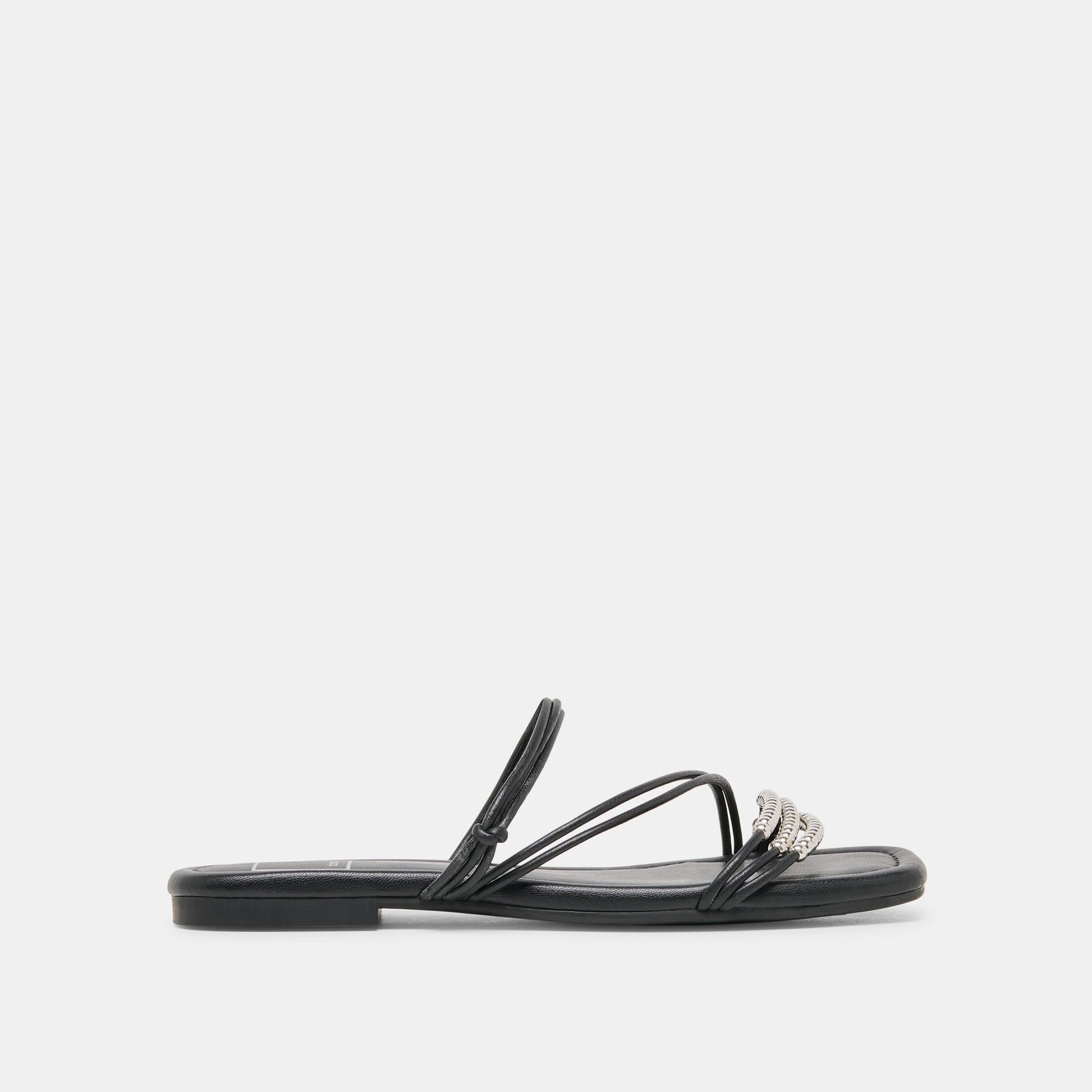 LYNDEE BEAD Black Stella Strappy Open-Toe Sandals