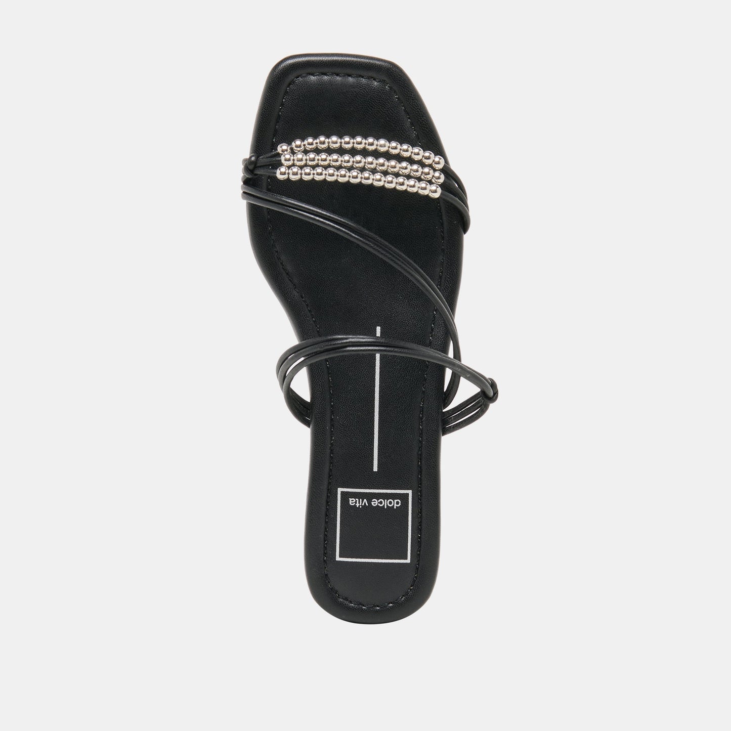 LYNDEE BEAD Black Stella Strappy Open-Toe Sandals