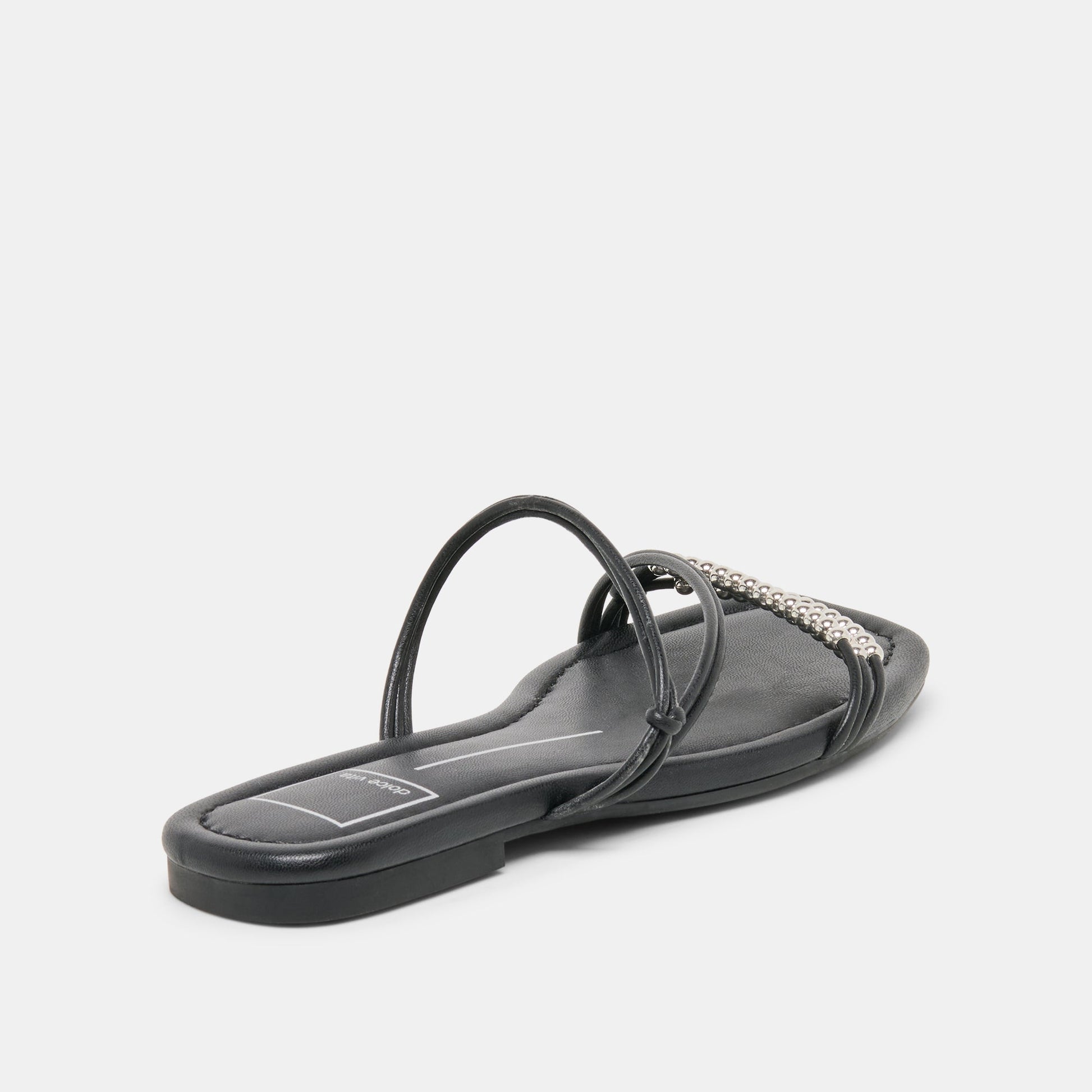 LYNDEE BEAD Black Stella Strappy Open-Toe Sandals