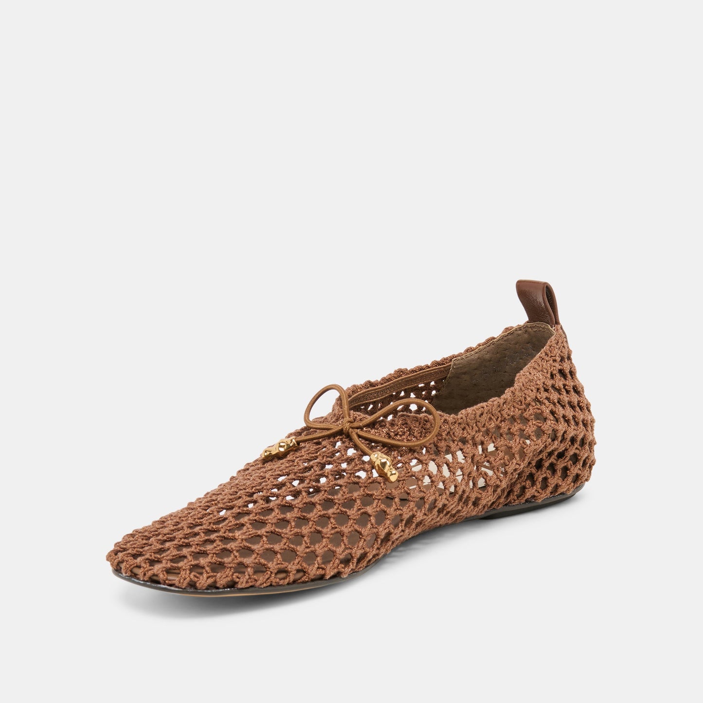 Kaylyn Dk Brown Crochet Flats
