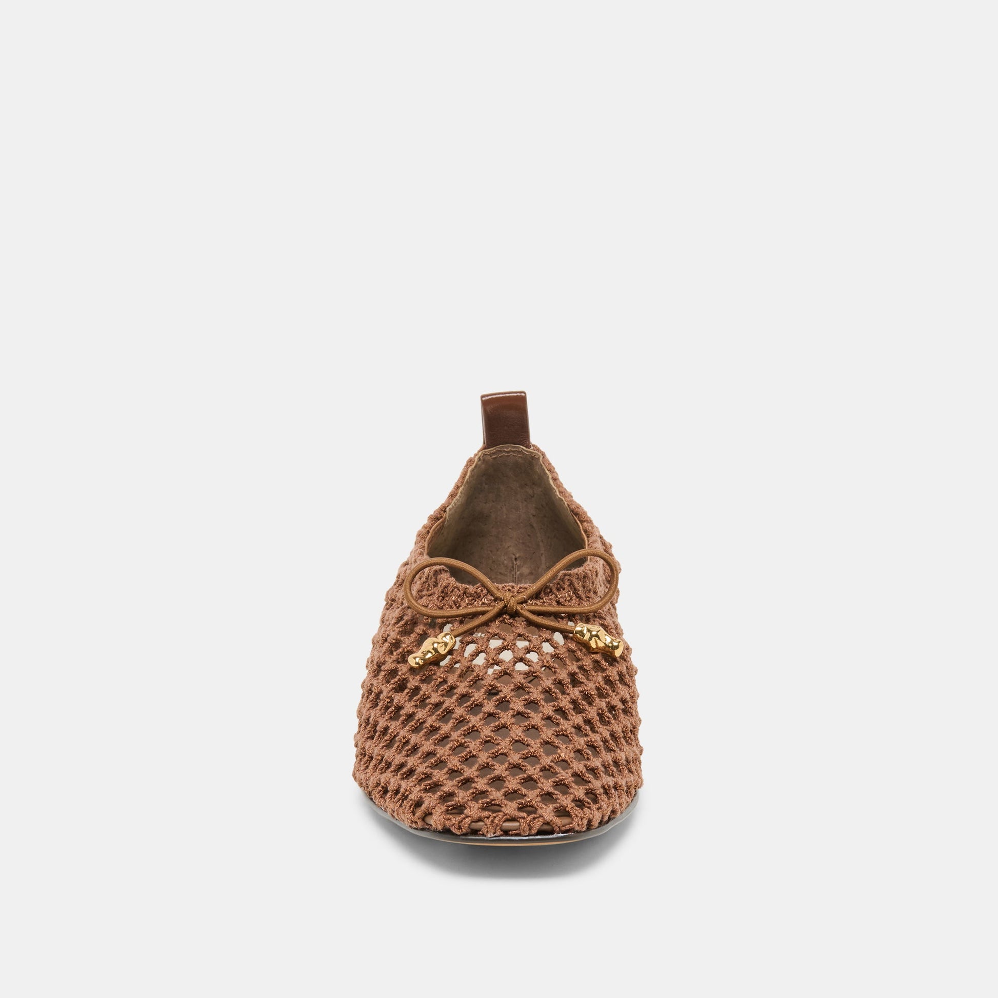 Kaylyn Dk Brown Crochet Flats