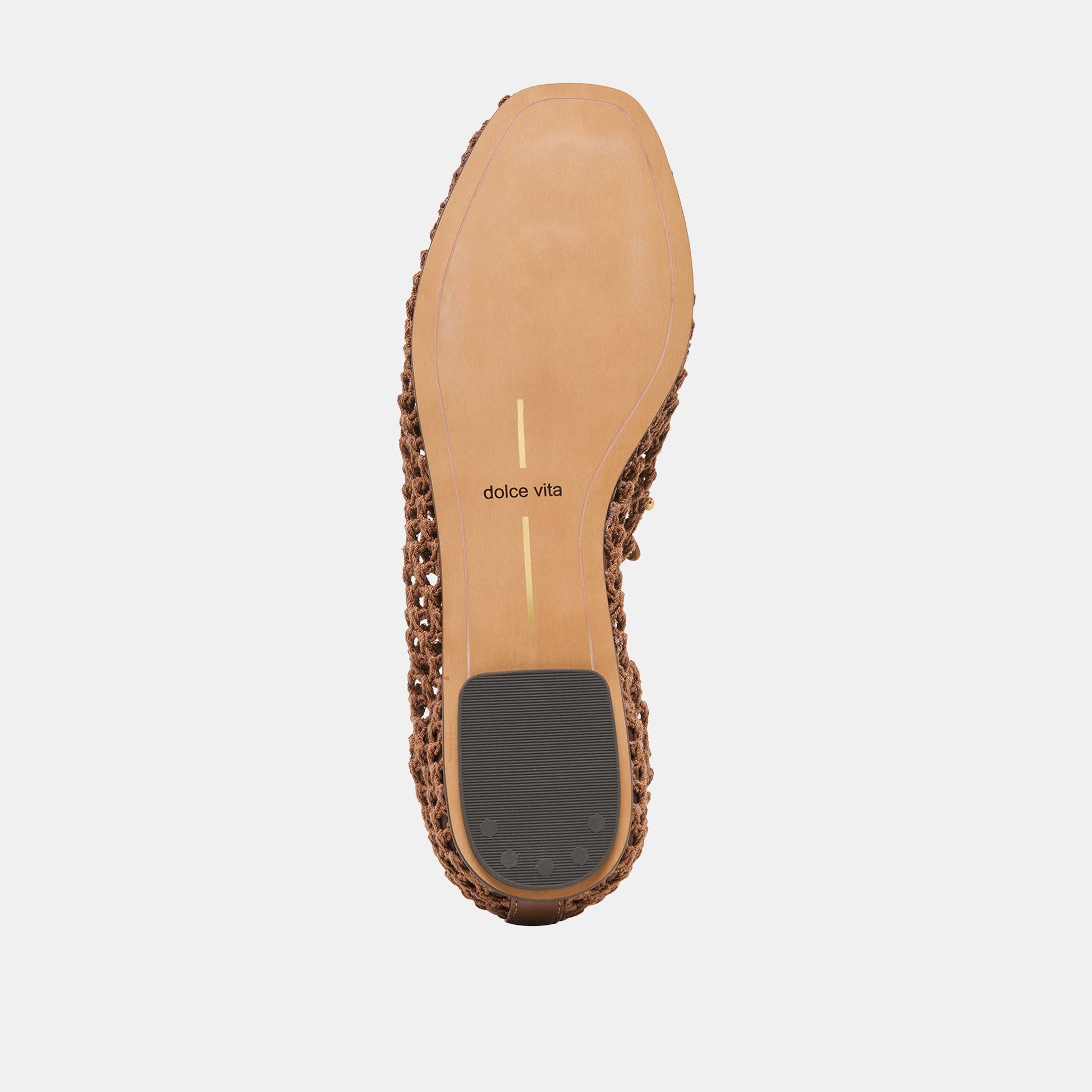 Kaylyn Dk Brown Crochet Flats