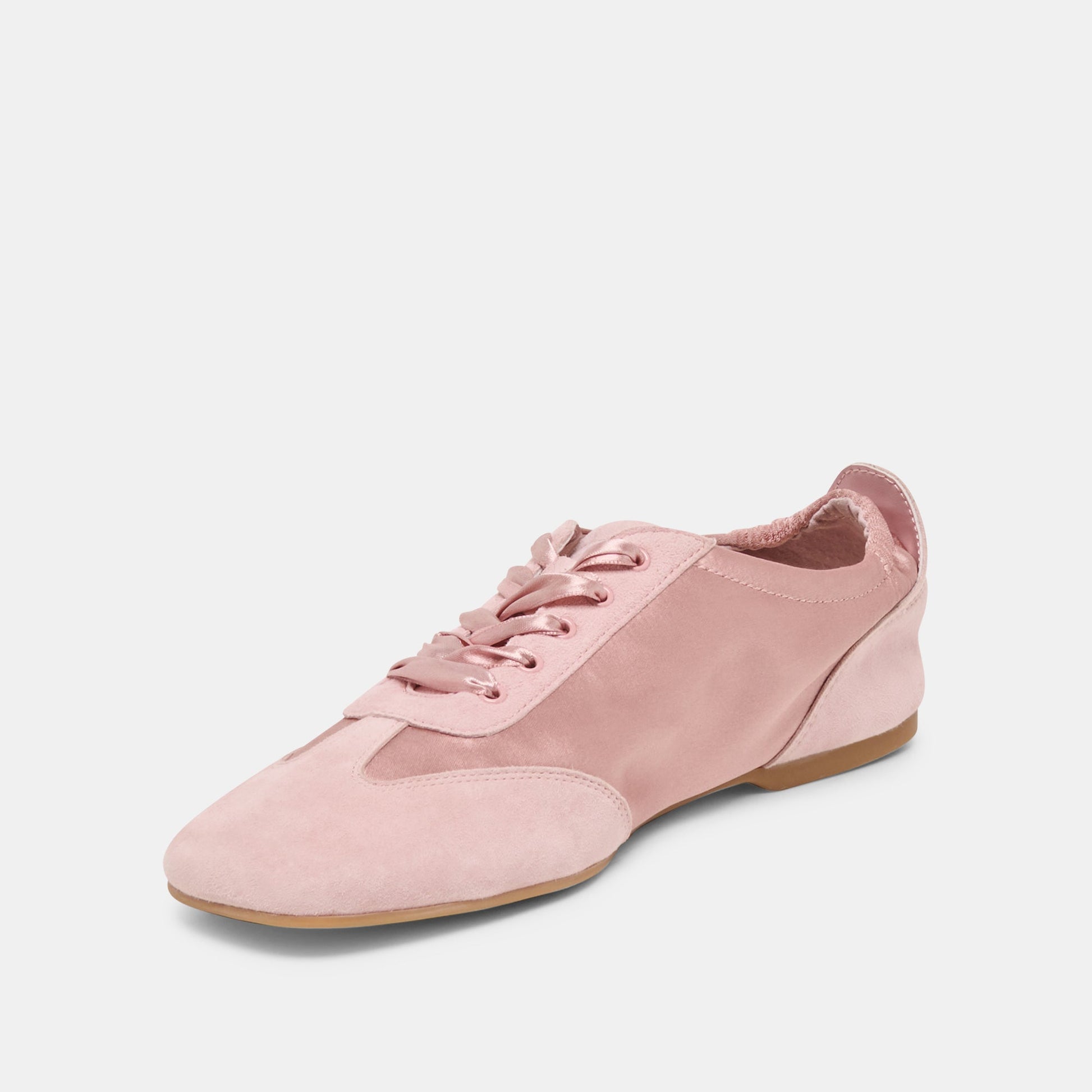 Itzy Pink Satin Sneakers