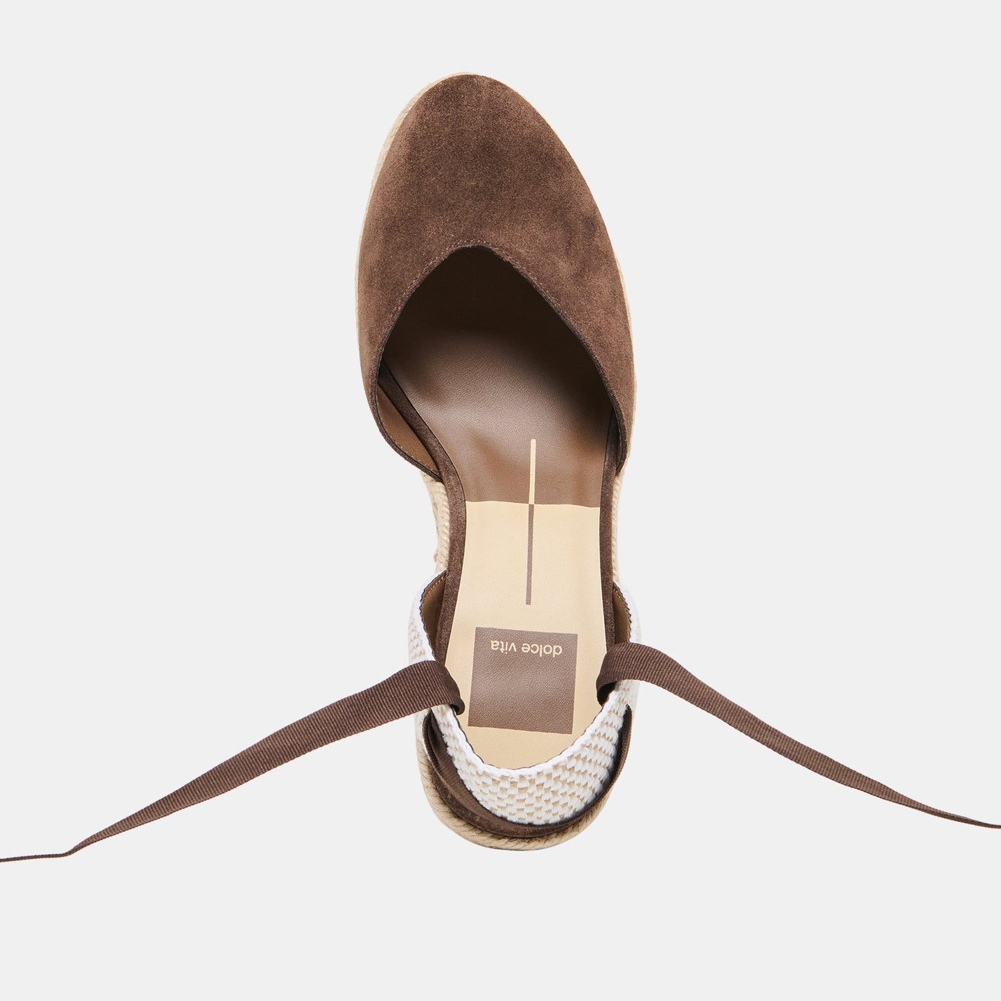 Noura Dk Brown Suede Wedges