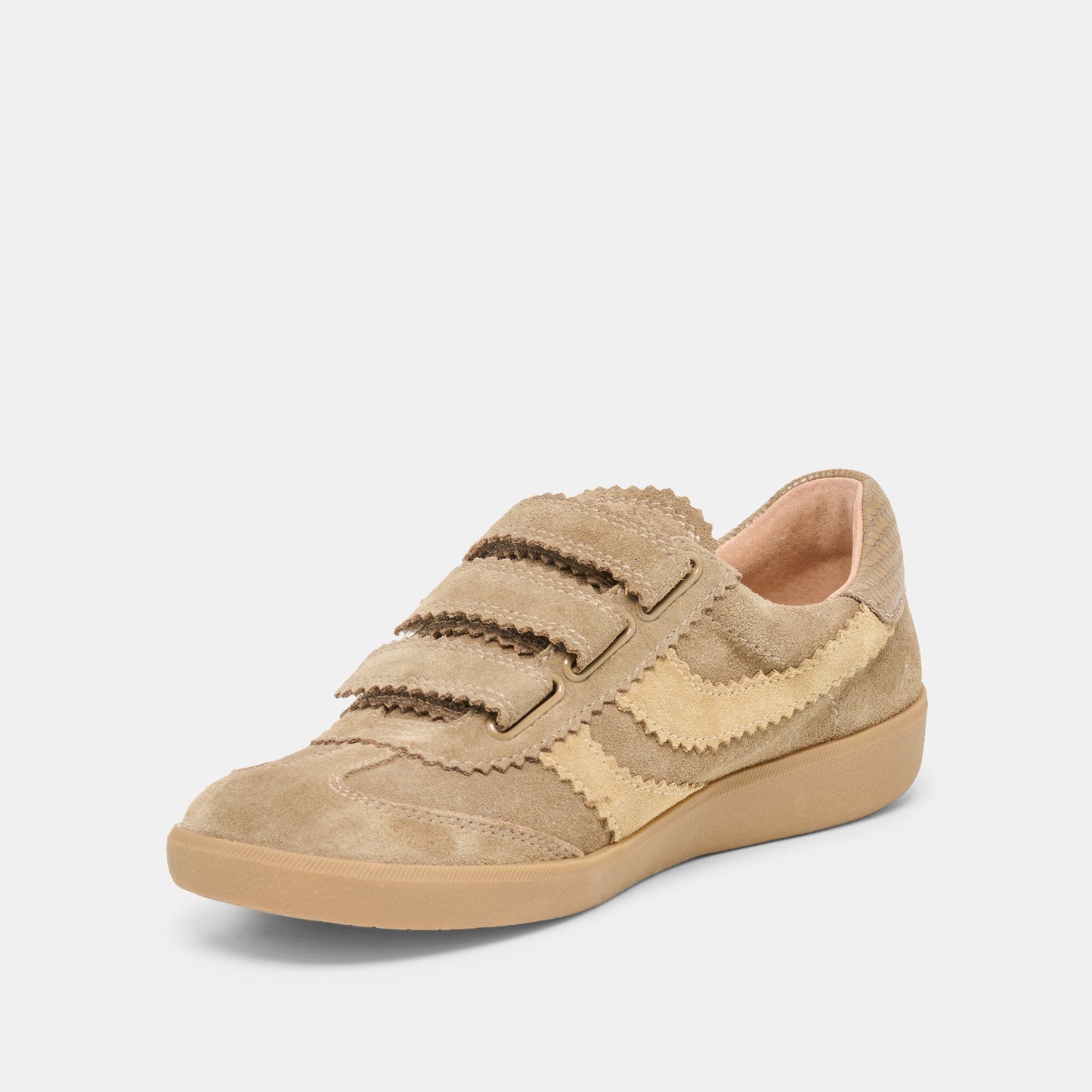 Merit Velcro Taupe Multi Leather Sneakers