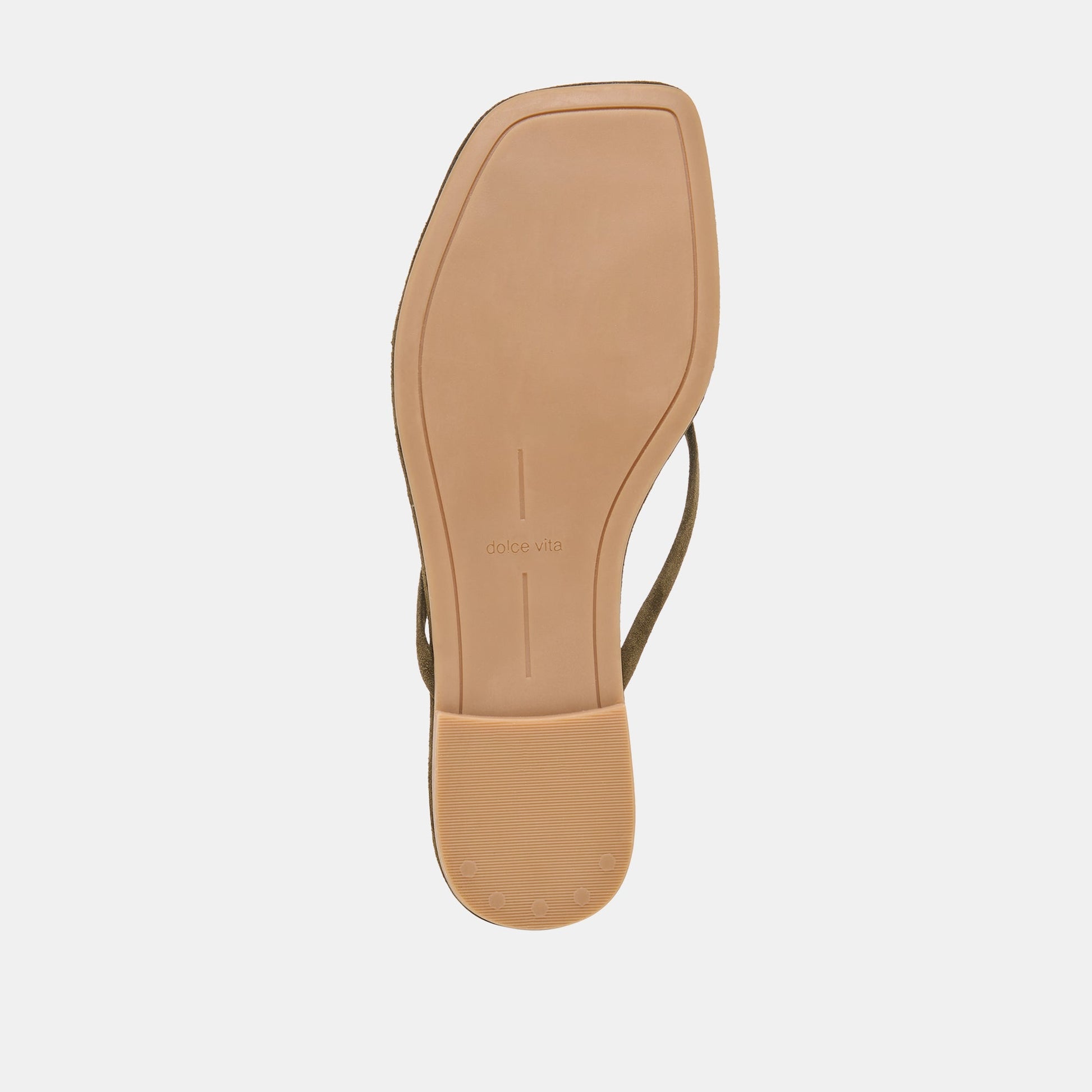 MALTA Dk Olive Suede Buckle Flip-Flop Sandals