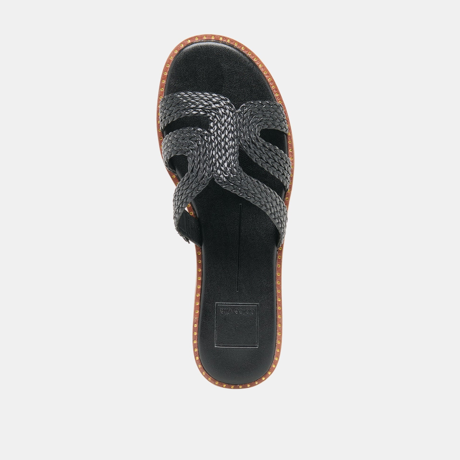 EMON Black Stella Slide Open-Toe Sandals