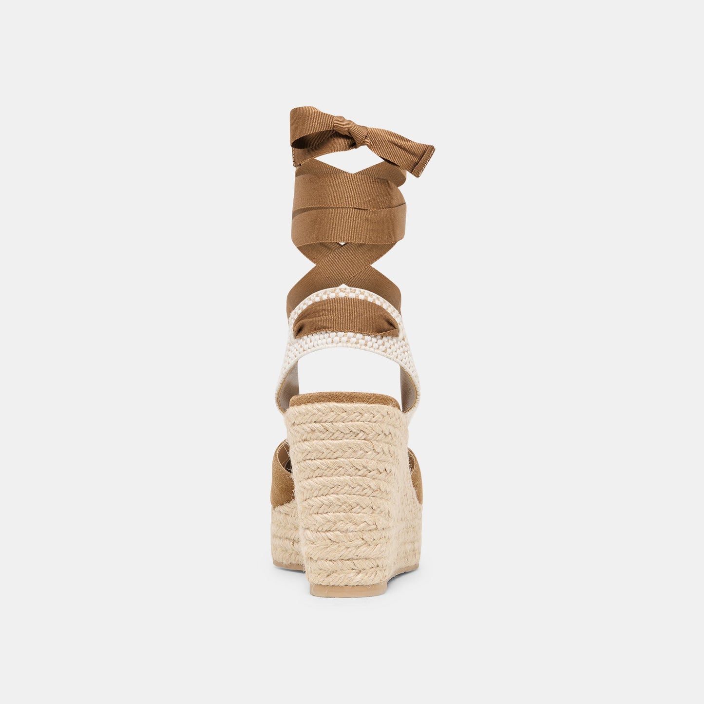 Noura Lt Brown Suede Wedges