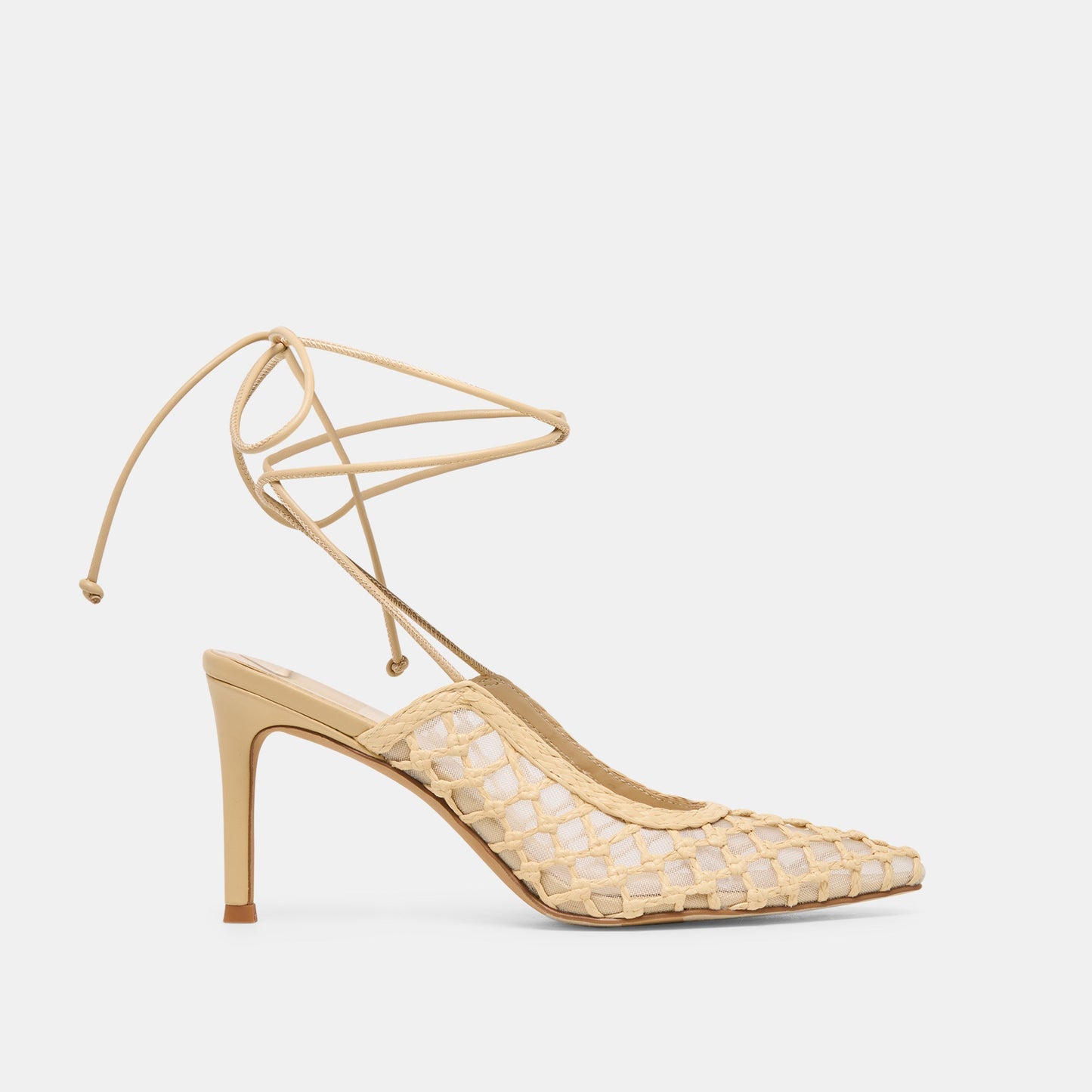 Yael Lt Natural Woven Raffia Heels