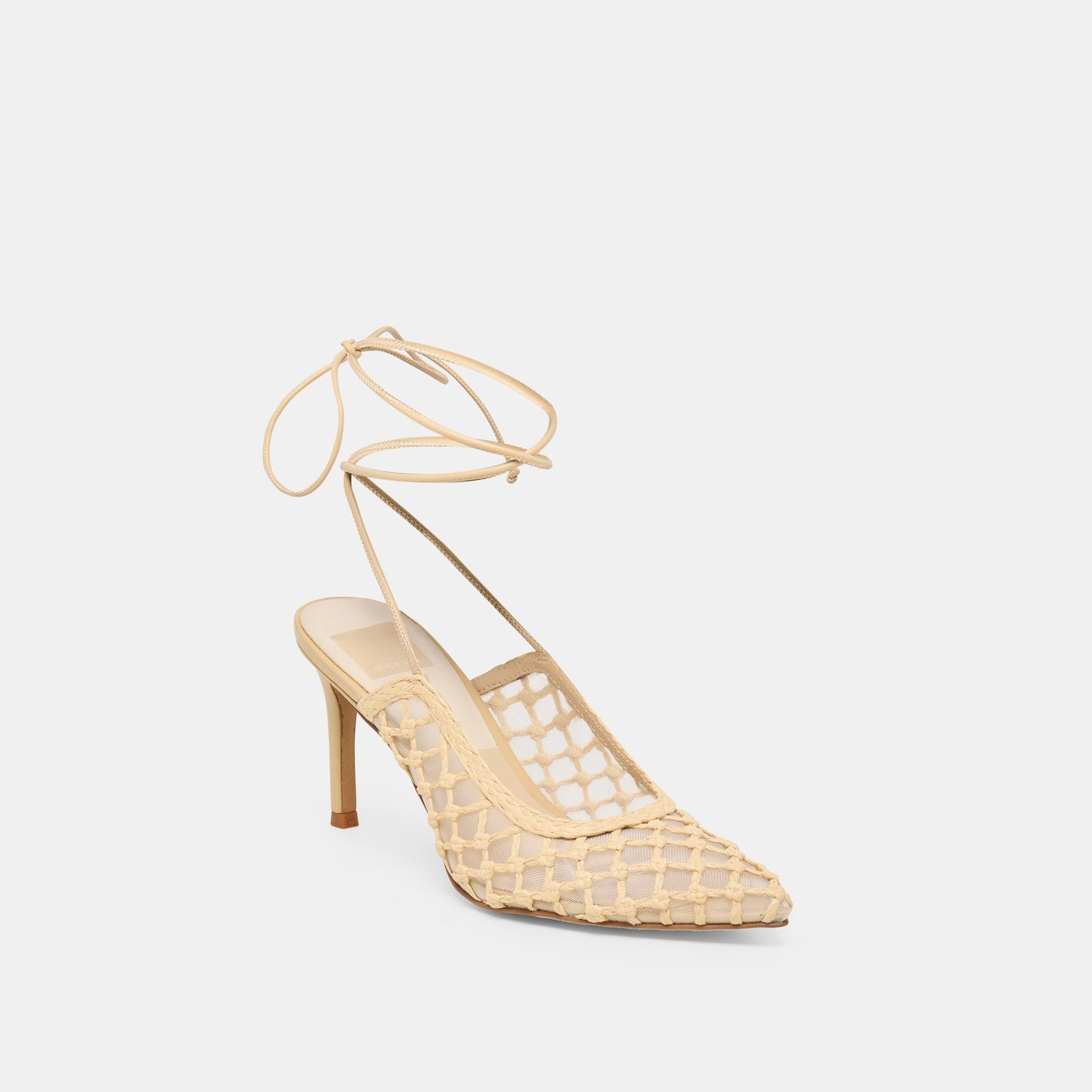 Yael Lt Natural Woven Raffia Heels