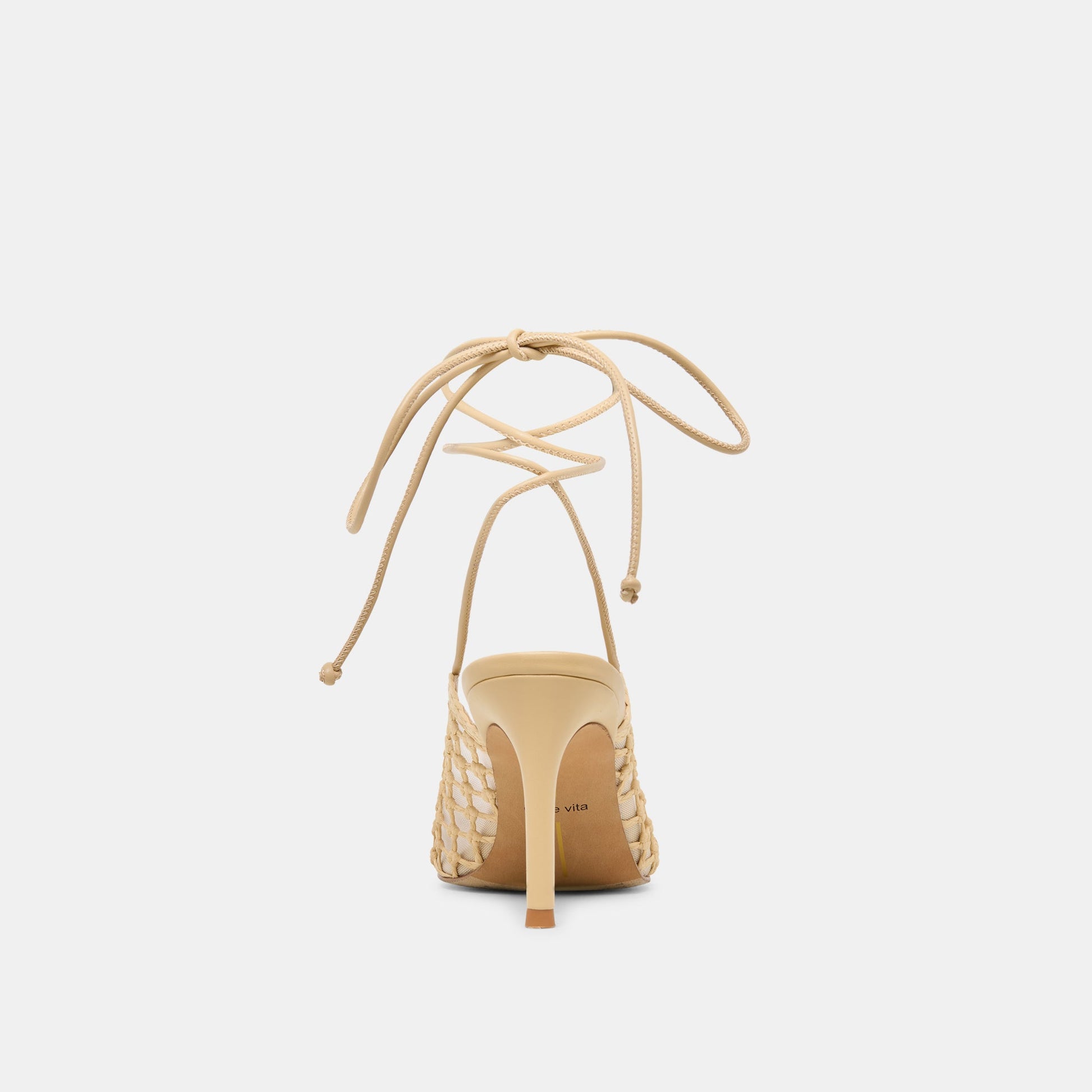 Yael Lt Natural Woven Raffia Heels