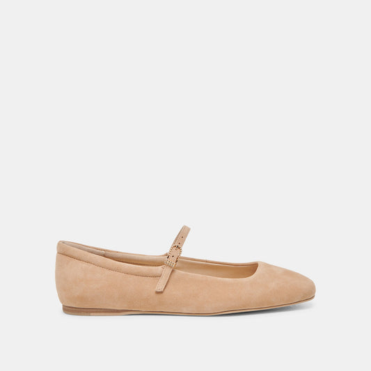 Reyes Bamboo Suede Ballet Flats