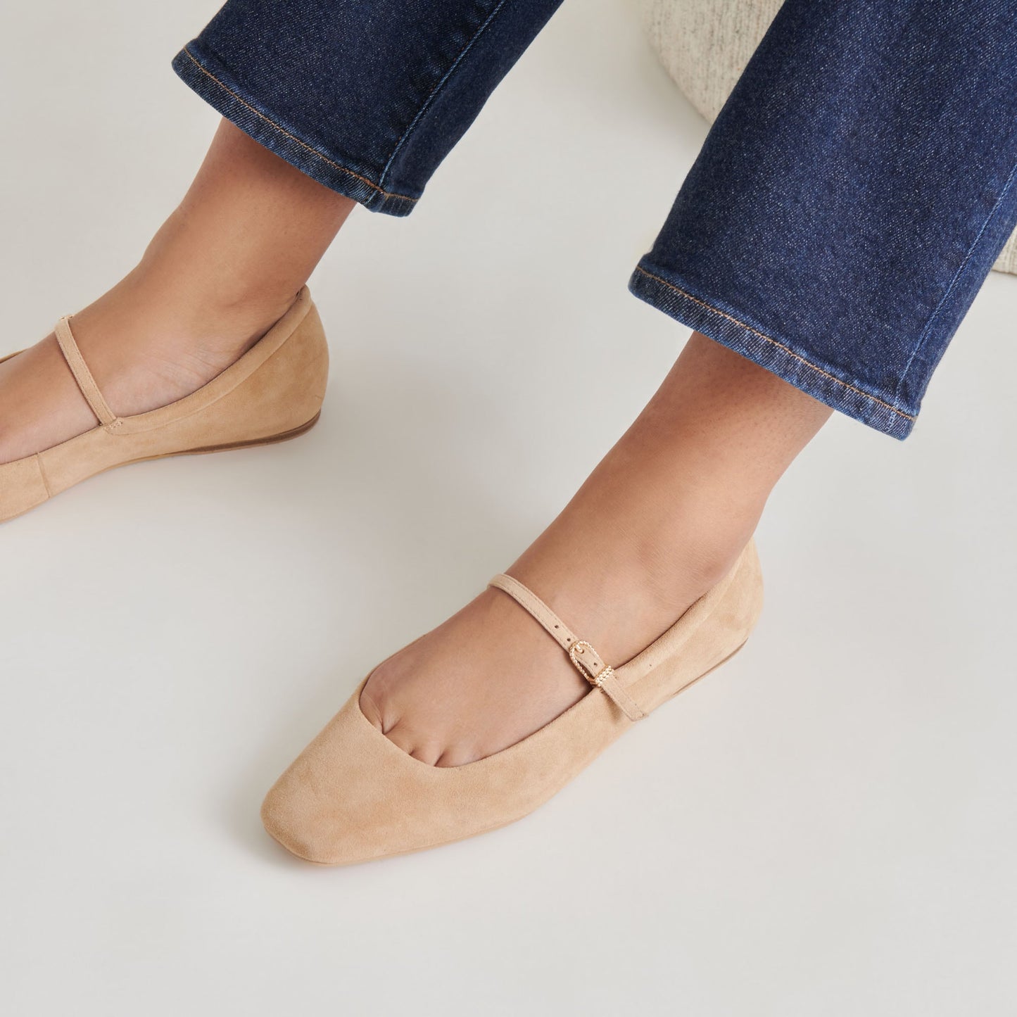 Reyes Bamboo Suede Ballet Flats