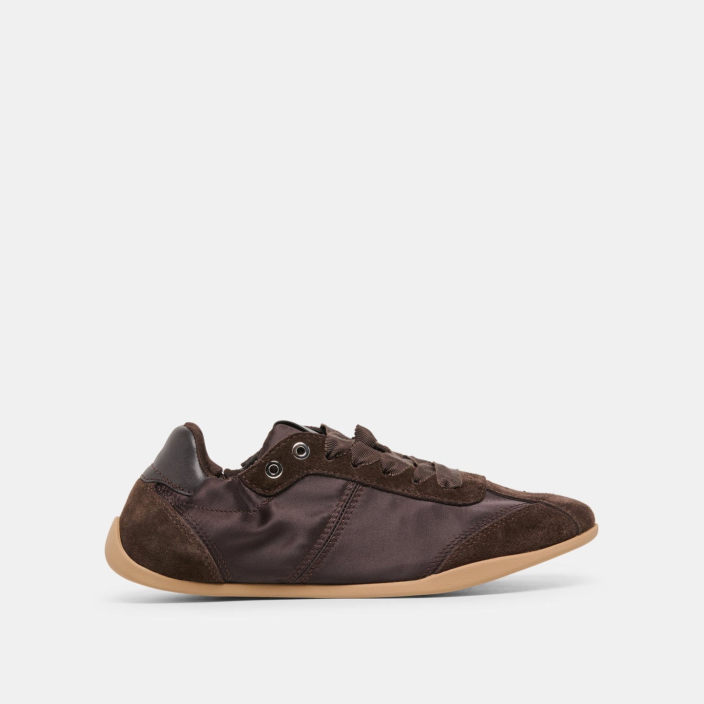 Dakoda Dk Brown Satin Sneakers