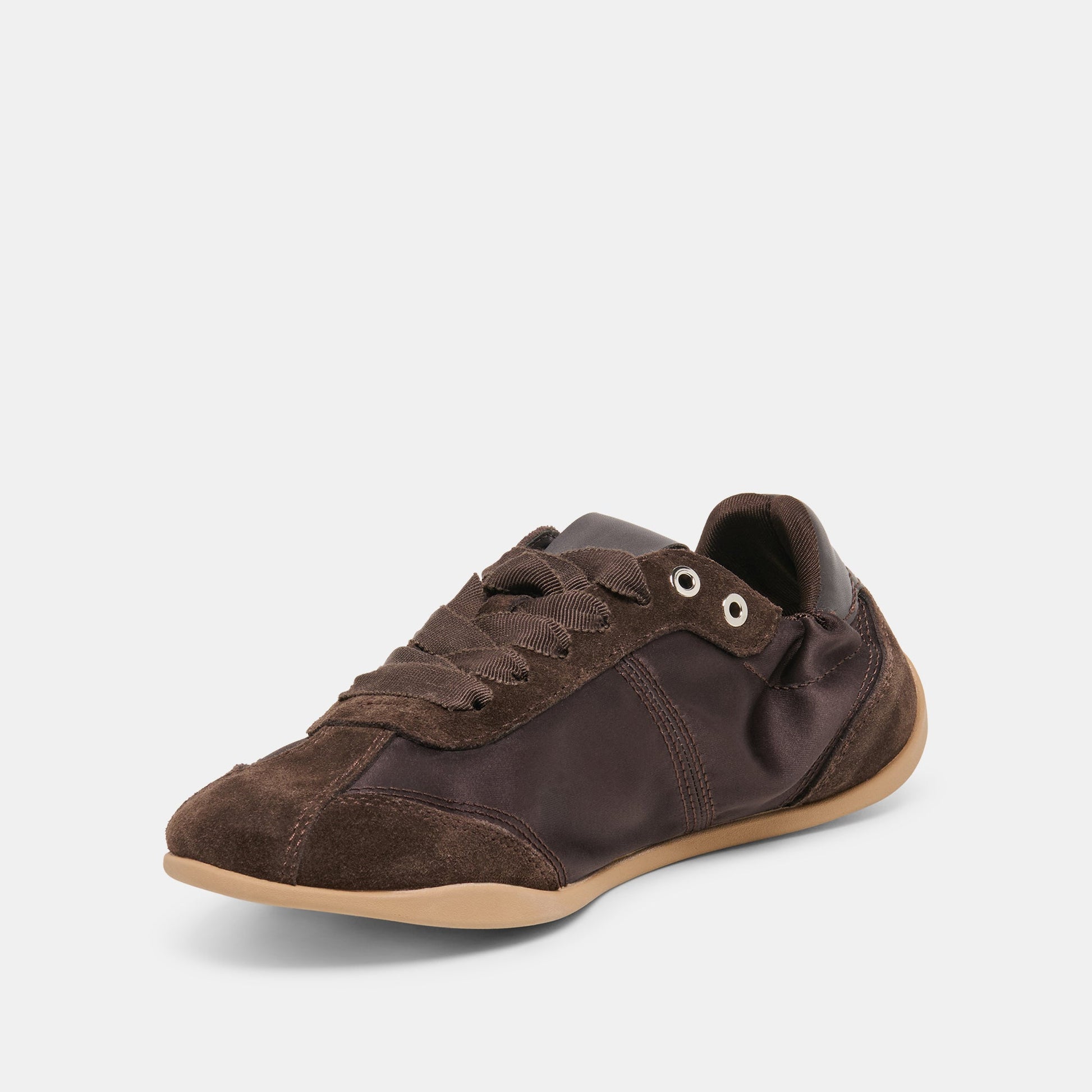 Dakoda Dk Brown Satin Sneakers