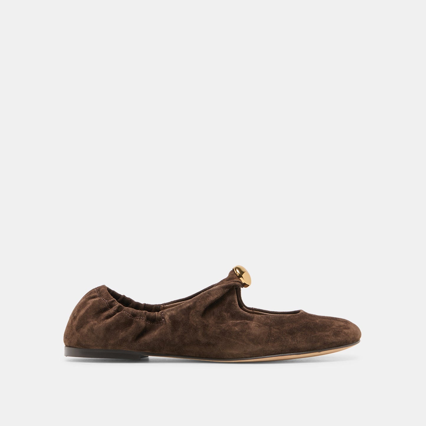 Cornel Dk Brown Suede Flats