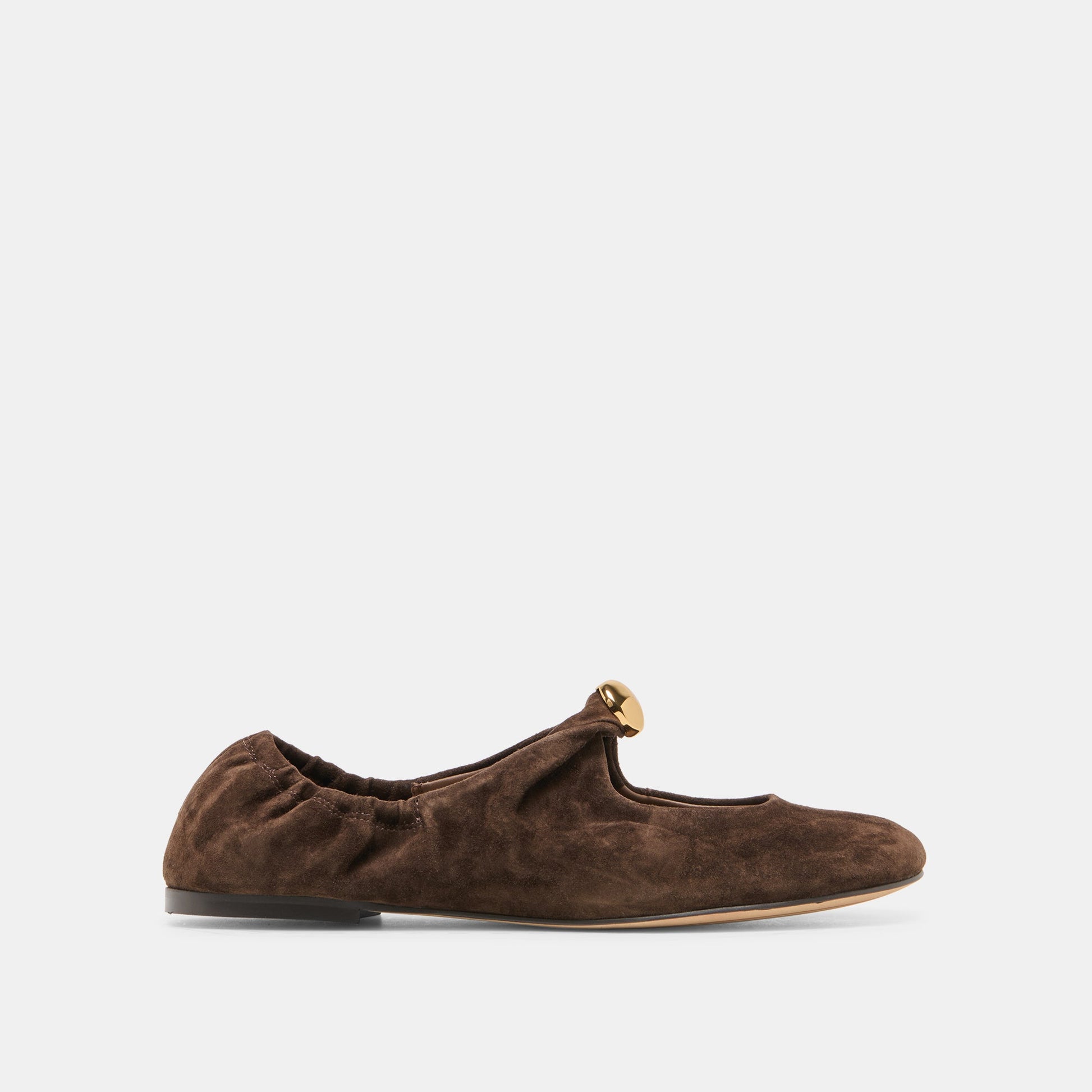 Cornel Dk Brown Suede Flats