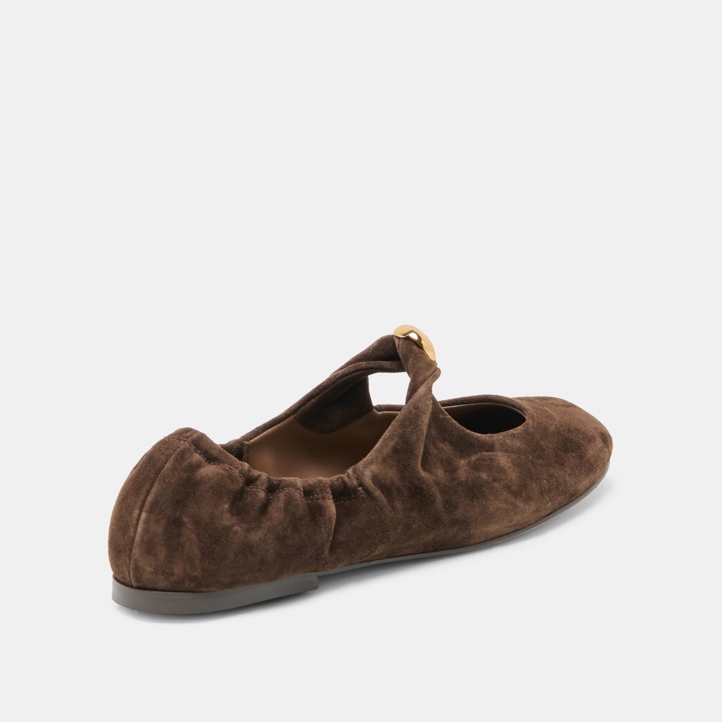 Cornel Dk Brown Suede Flats