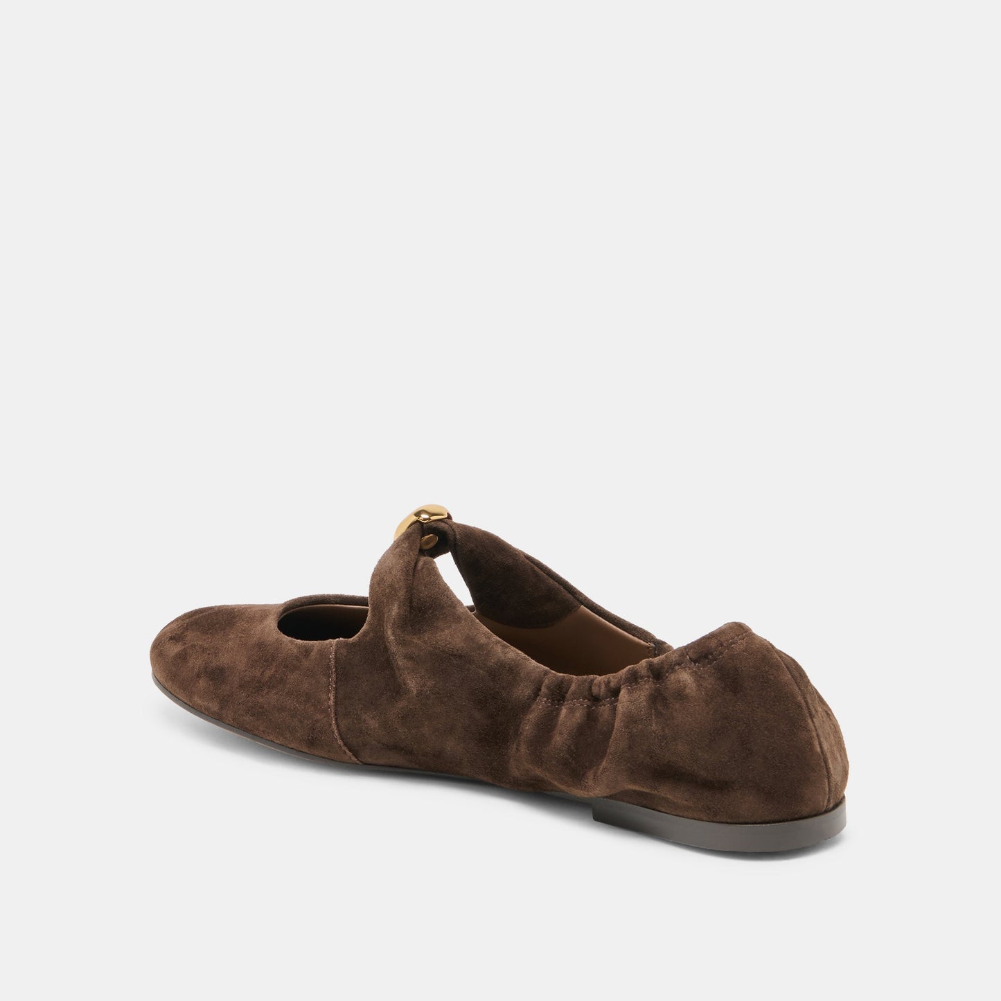 Cornel Dk Brown Suede Flats