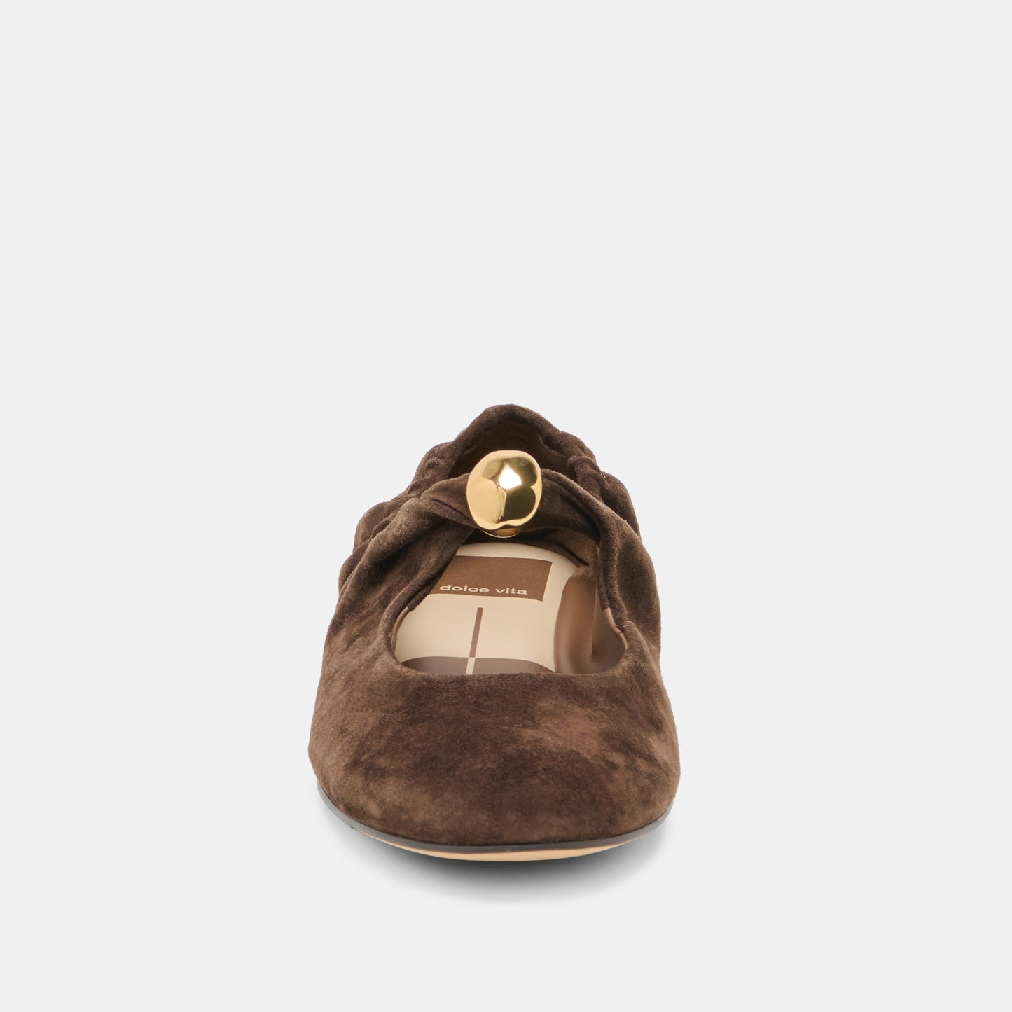 Cornel Dk Brown Suede Flats