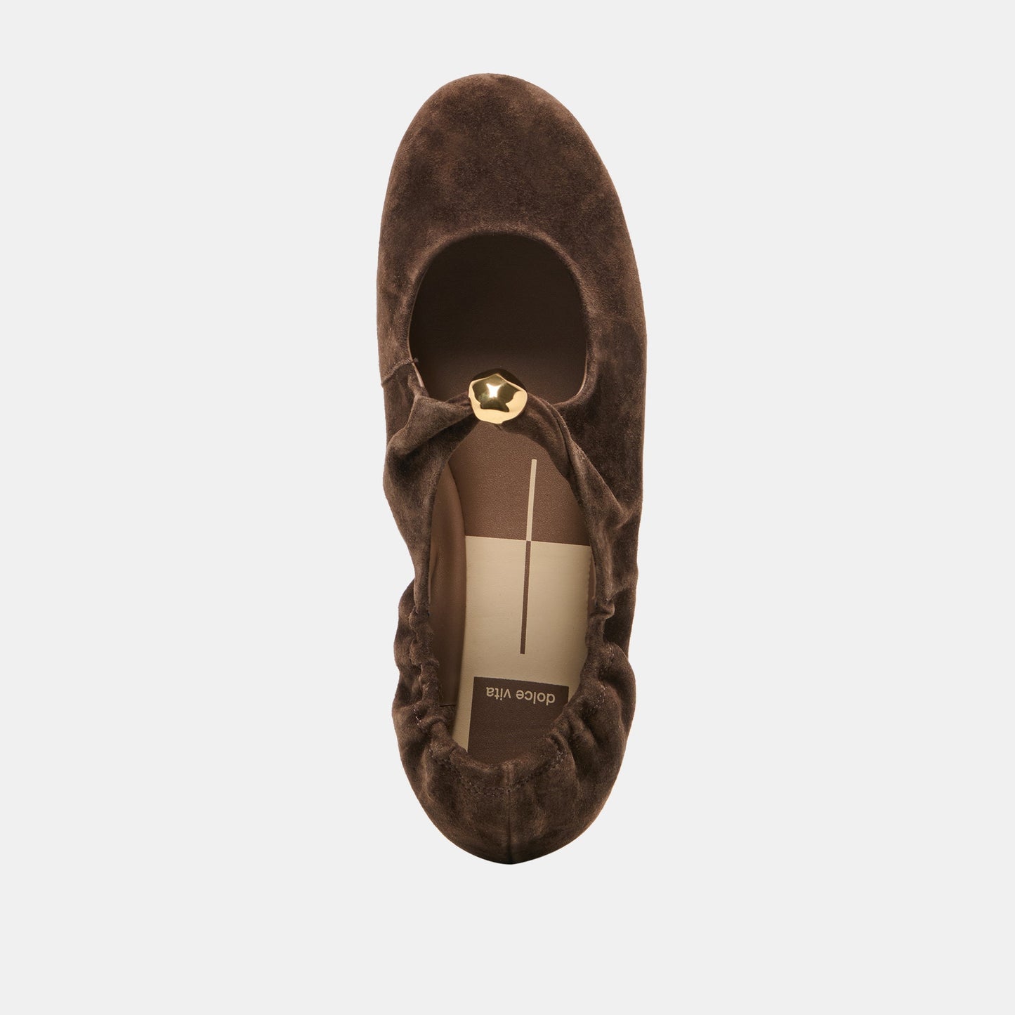 Cornel Dk Brown Suede Flats