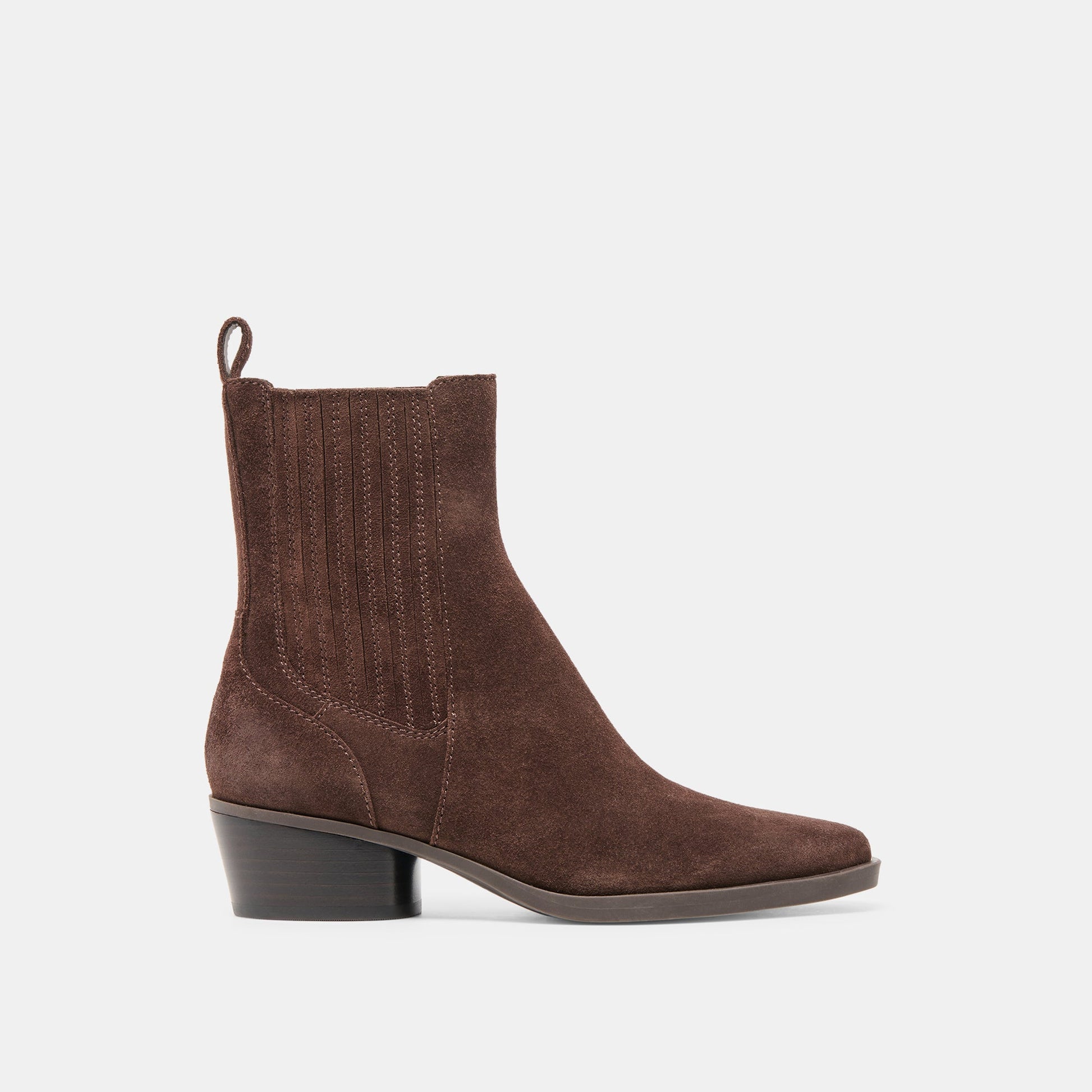Faint H2O Waterproof Dk Brown Suede Booties
