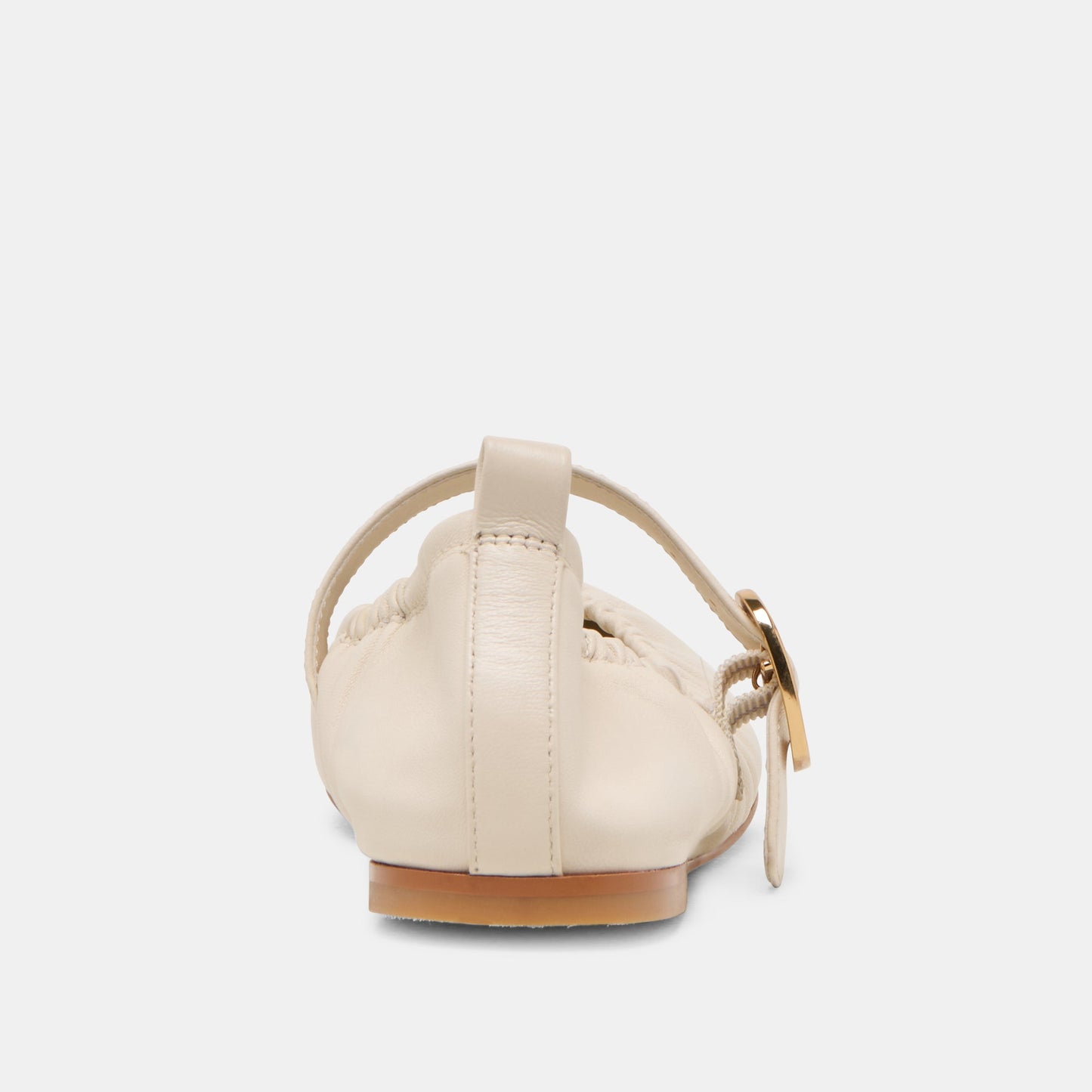 Caely Bone Leather Ballet Flats