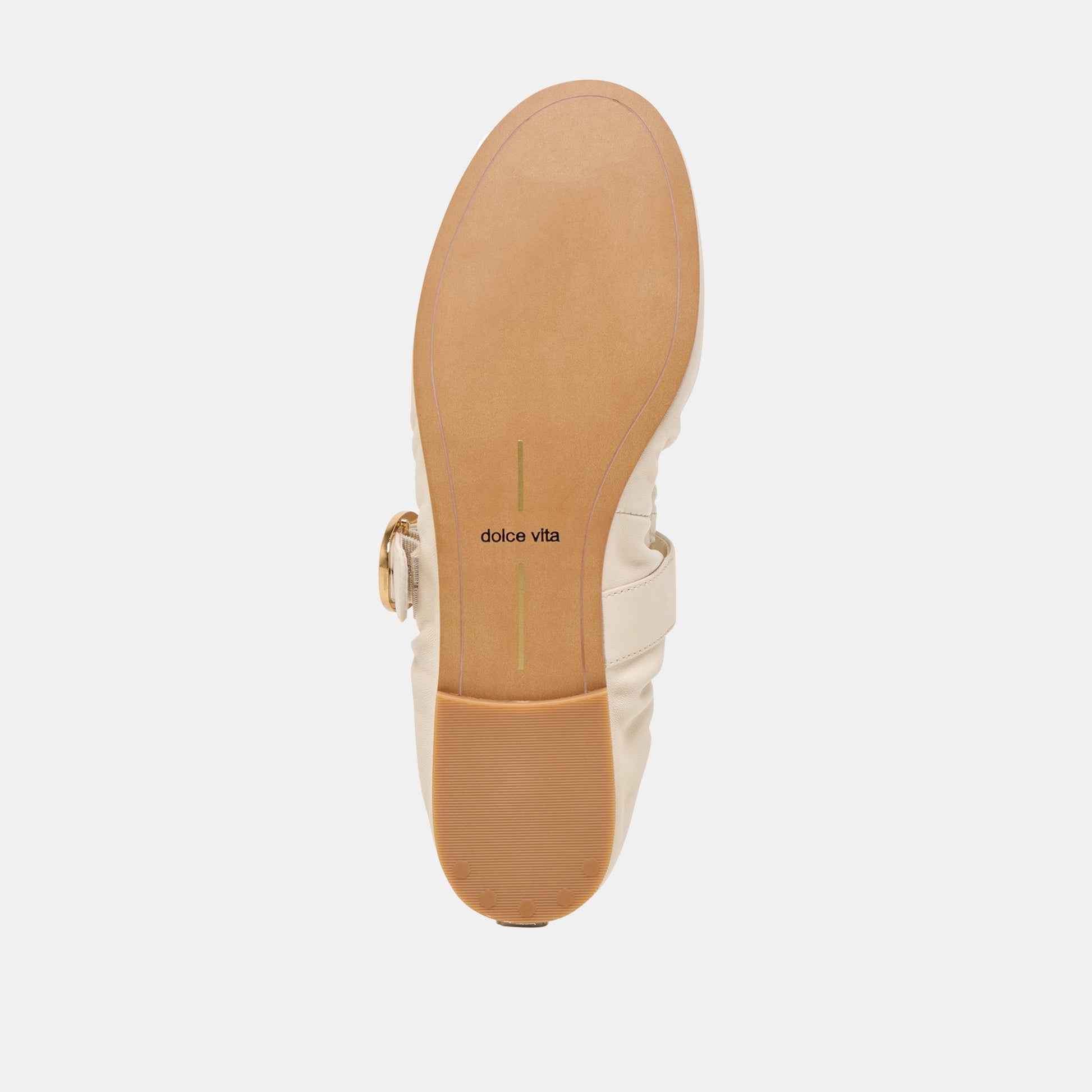 Caely Bone Leather Ballet Flats