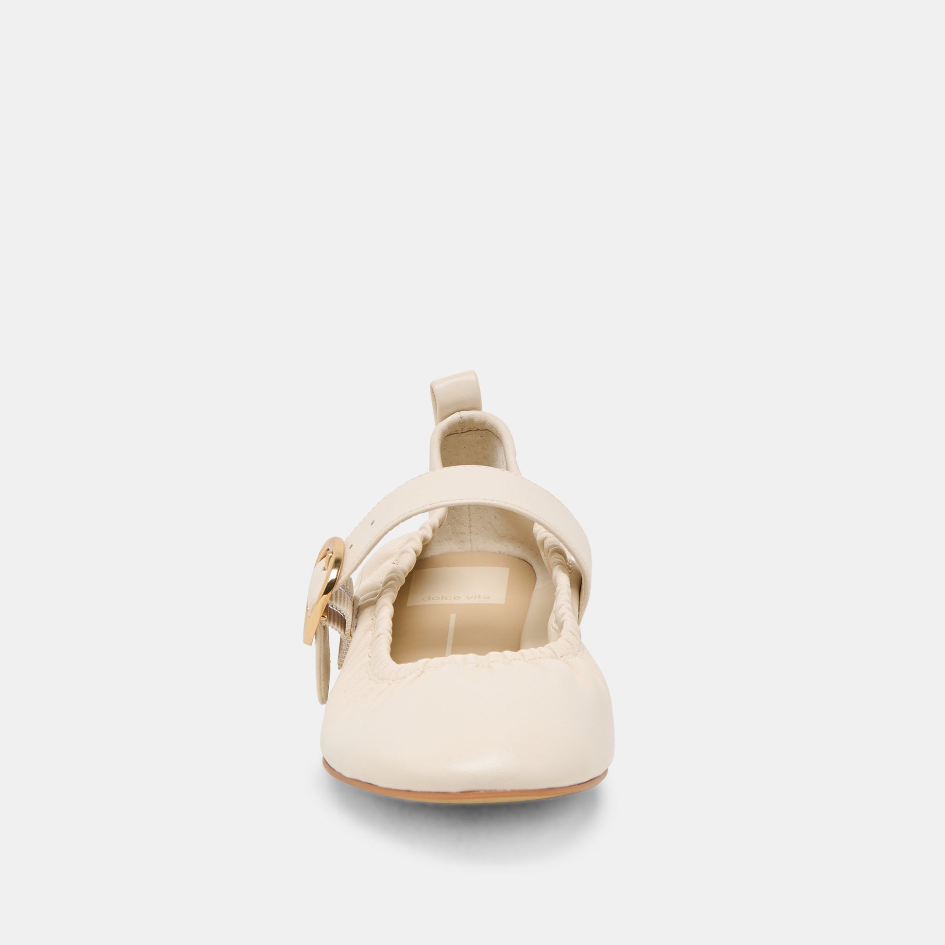 Caely Bone Leather Ballet Flats