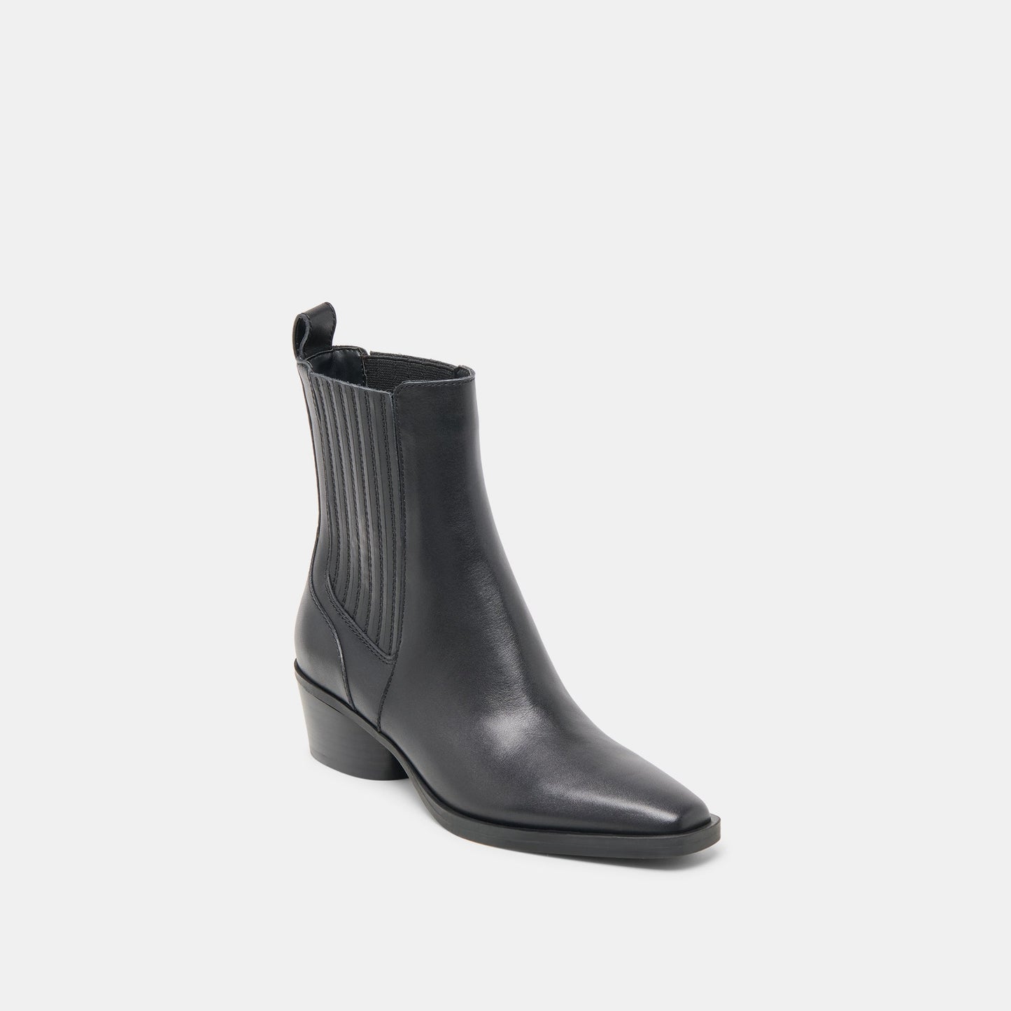 Faint H2O Waterproof Black Leather Booties