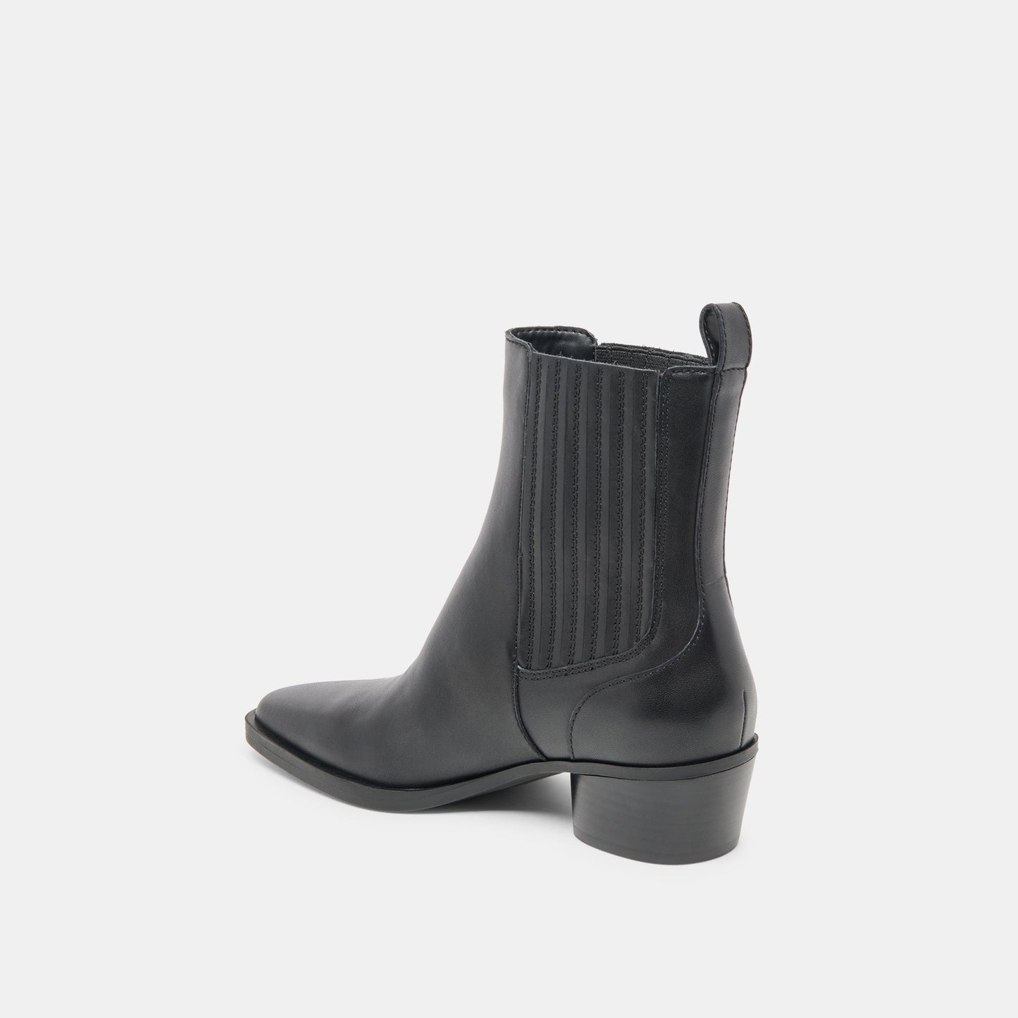 Faint H2O Waterproof Black Leather Booties