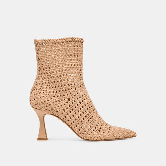 Embry Lt Tan Woven Stella Booties