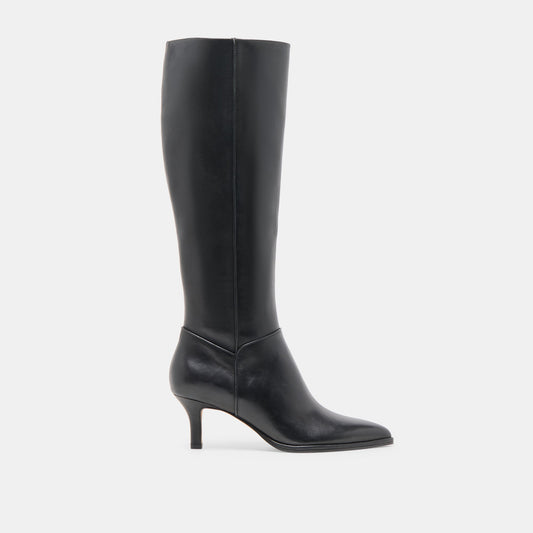 Aldy Black Leather Boots
