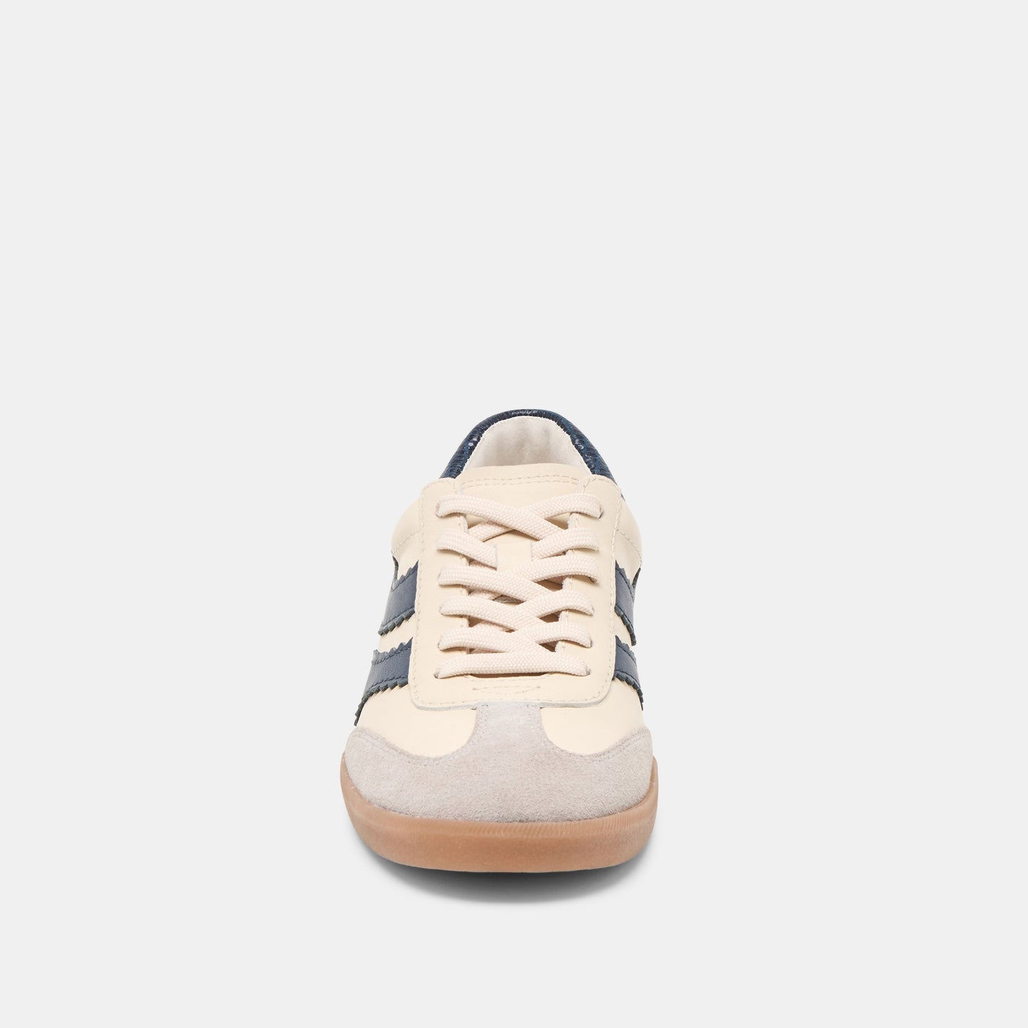 Merit White Navy Leather Sneakers