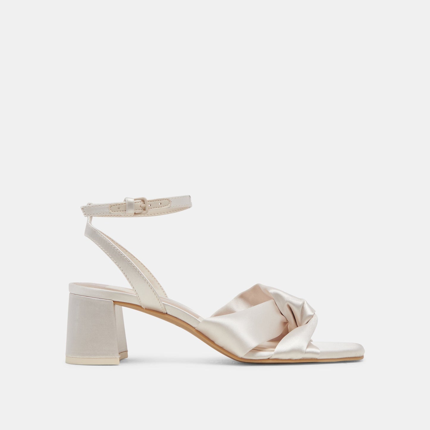 Brenna Ivory Satin Heels